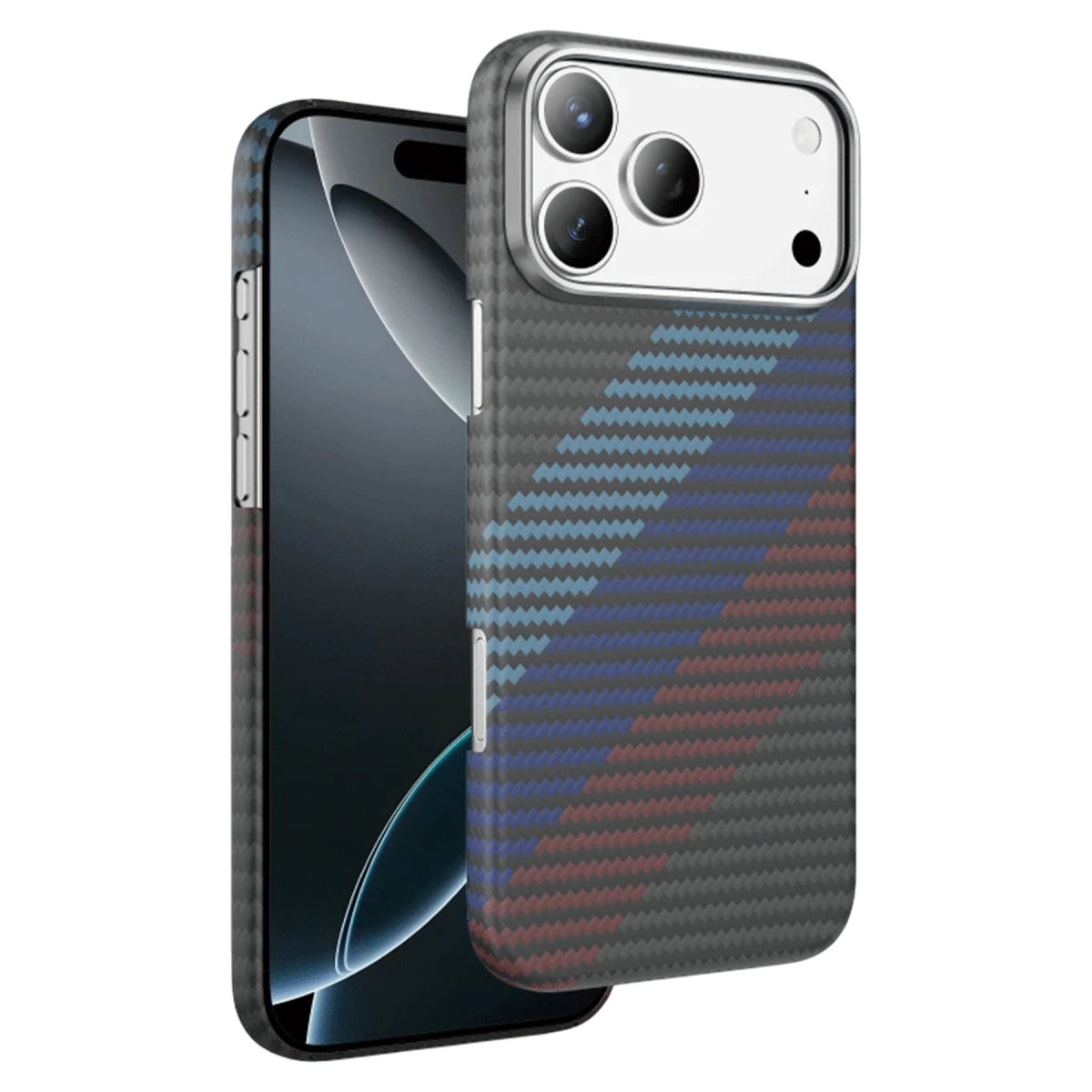 Keephone Apple iPhone 17 Pro Kevlar Woven Magsafe Kılıf - Siyah