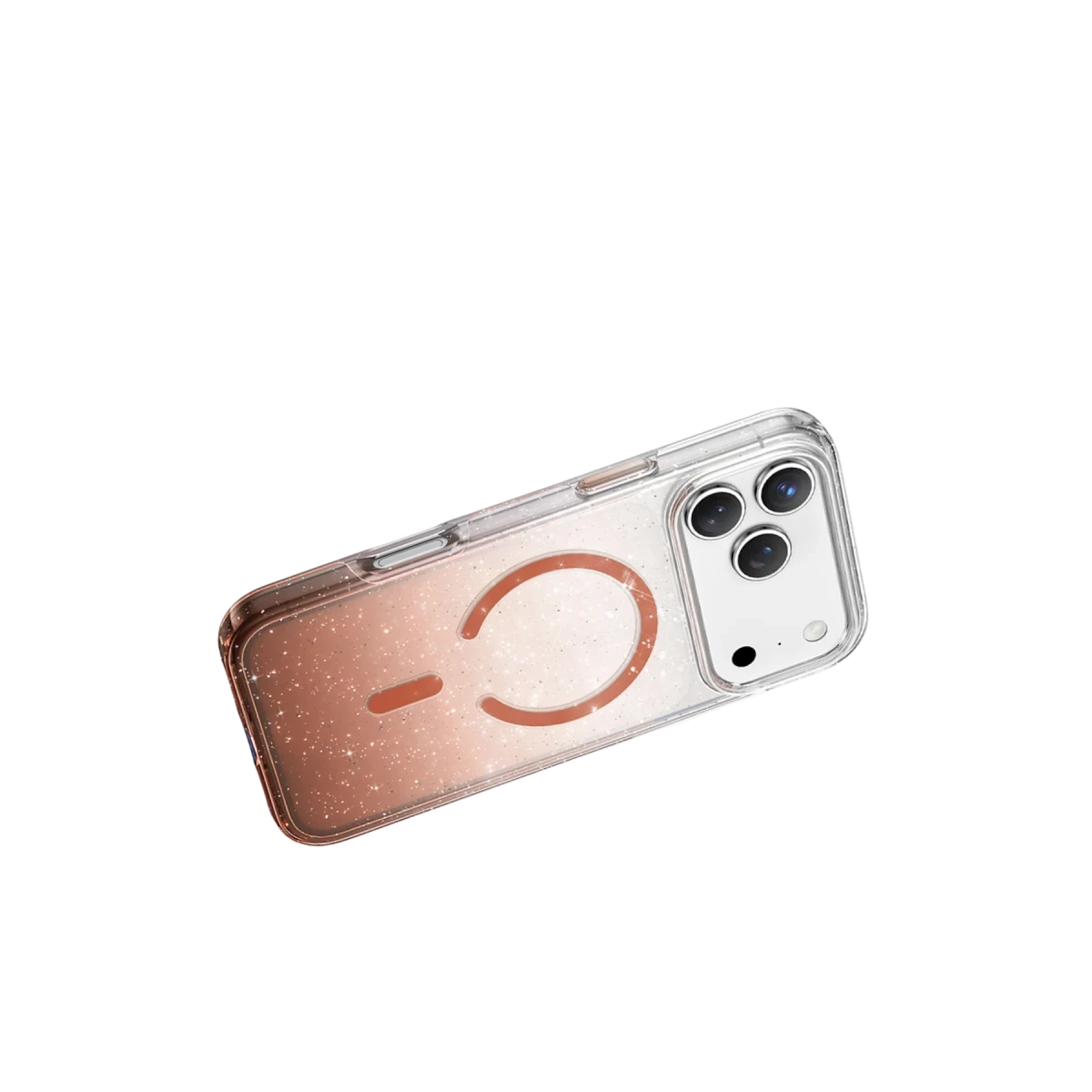 Keephone Apple iPhone 17 Pro Lillian Simli Magsafe Kılıf - Turuncu