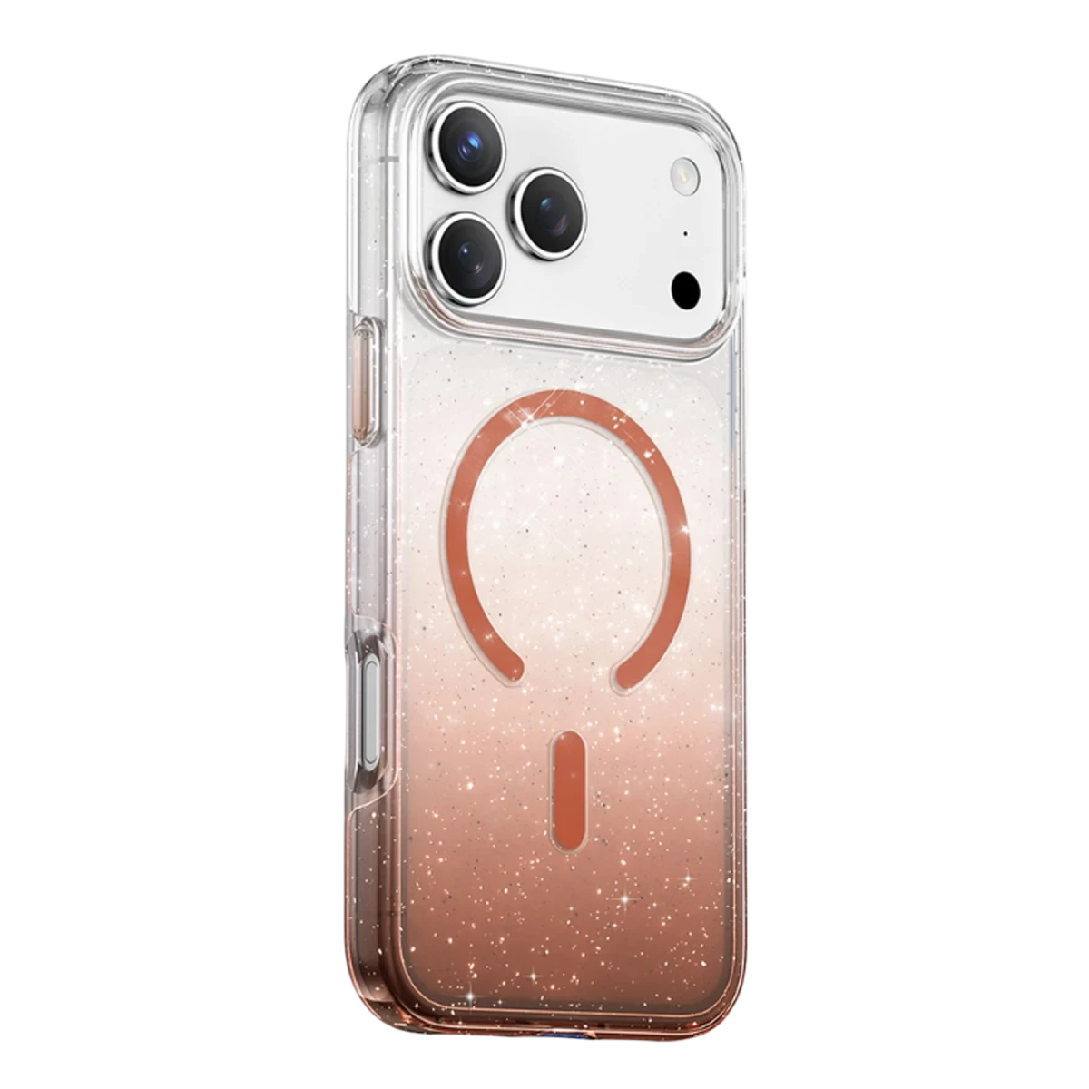 Keephone Apple iPhone 17 Pro Lillian Simli Magsafe Kılıf - Turuncu