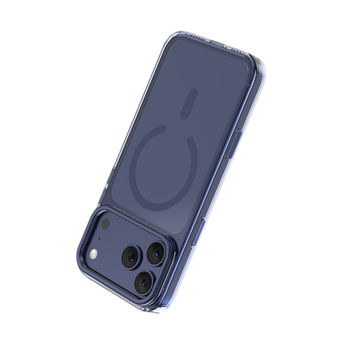 Keephone Apple iPhone 17 Pro Magicam Standlı Magsafe Kapak - Lacivert