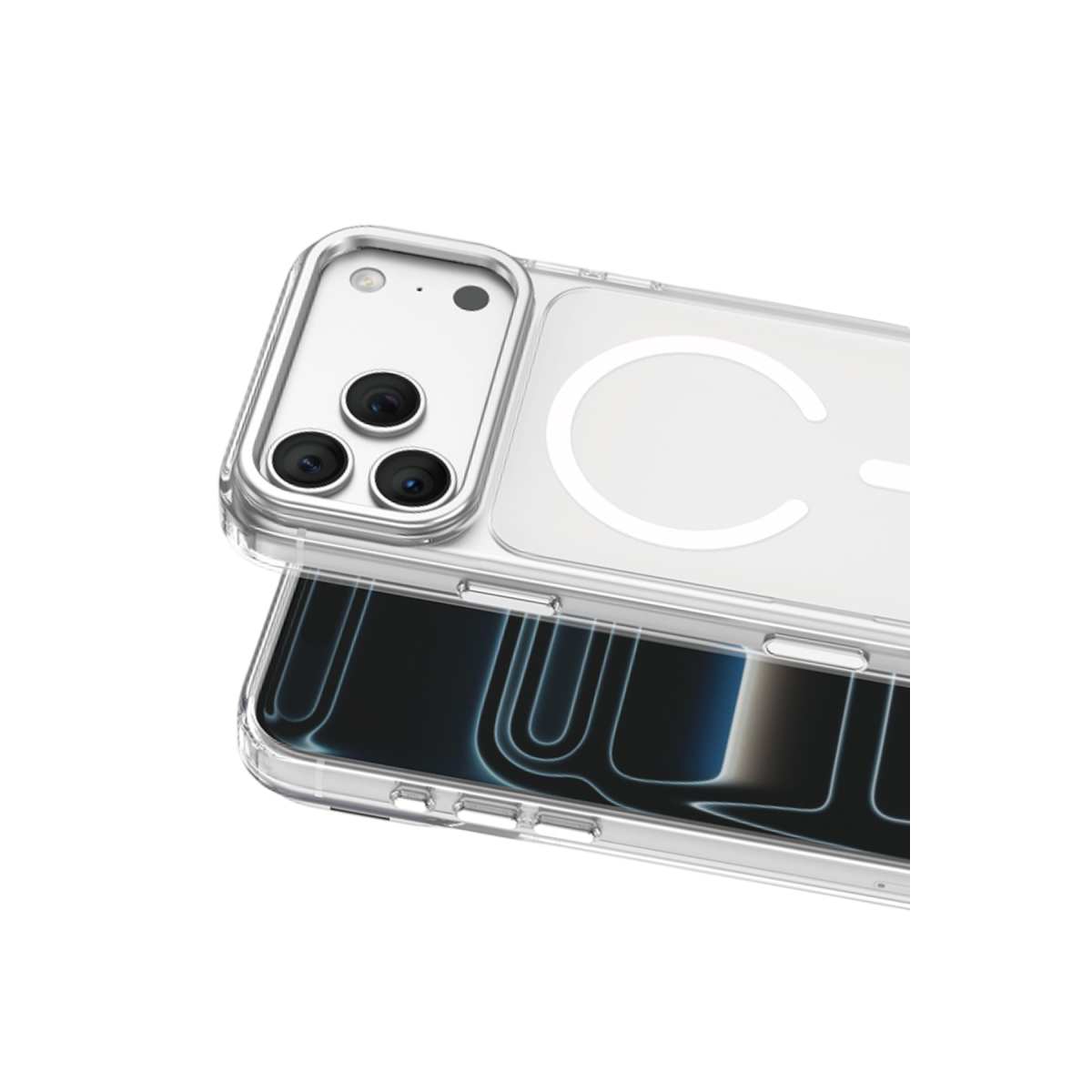 Keephone Apple iPhone 17 Pro Magicam Standlı Magsafe Kapak - Şeffaf