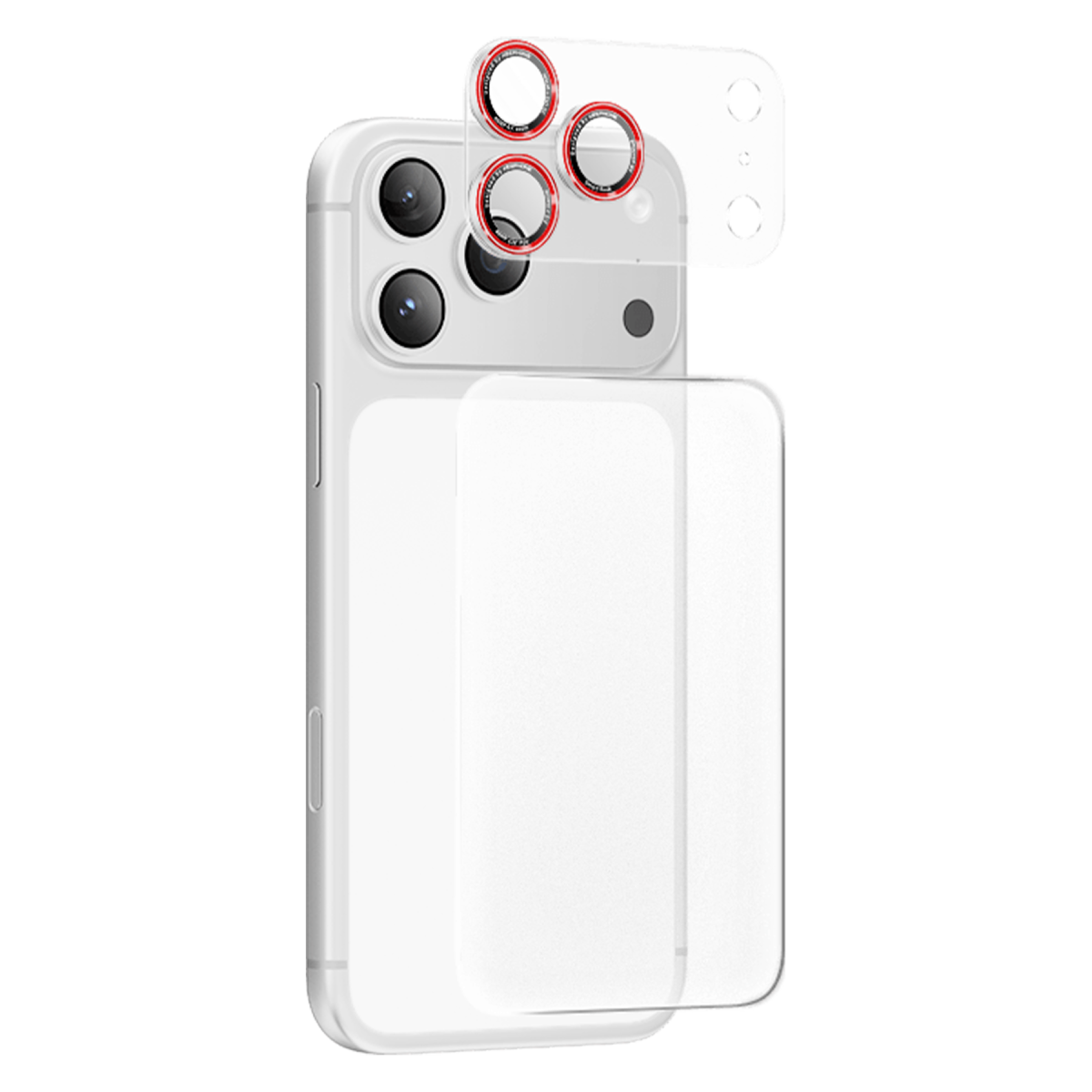 Keephone Apple iPhone 17 Pro Max Auralens Arka Film Ve Kamera Lens Koruyucu - Gümüş