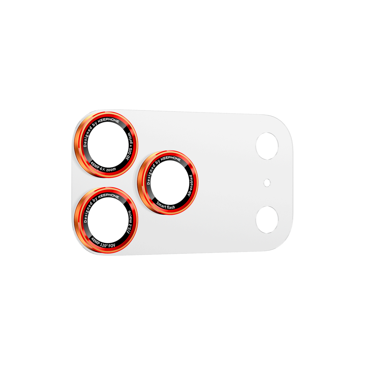 Keephone Apple iPhone 17 Pro Max Auralens Arka Film Ve Kamera Lens Koruyucu - Turuncu
