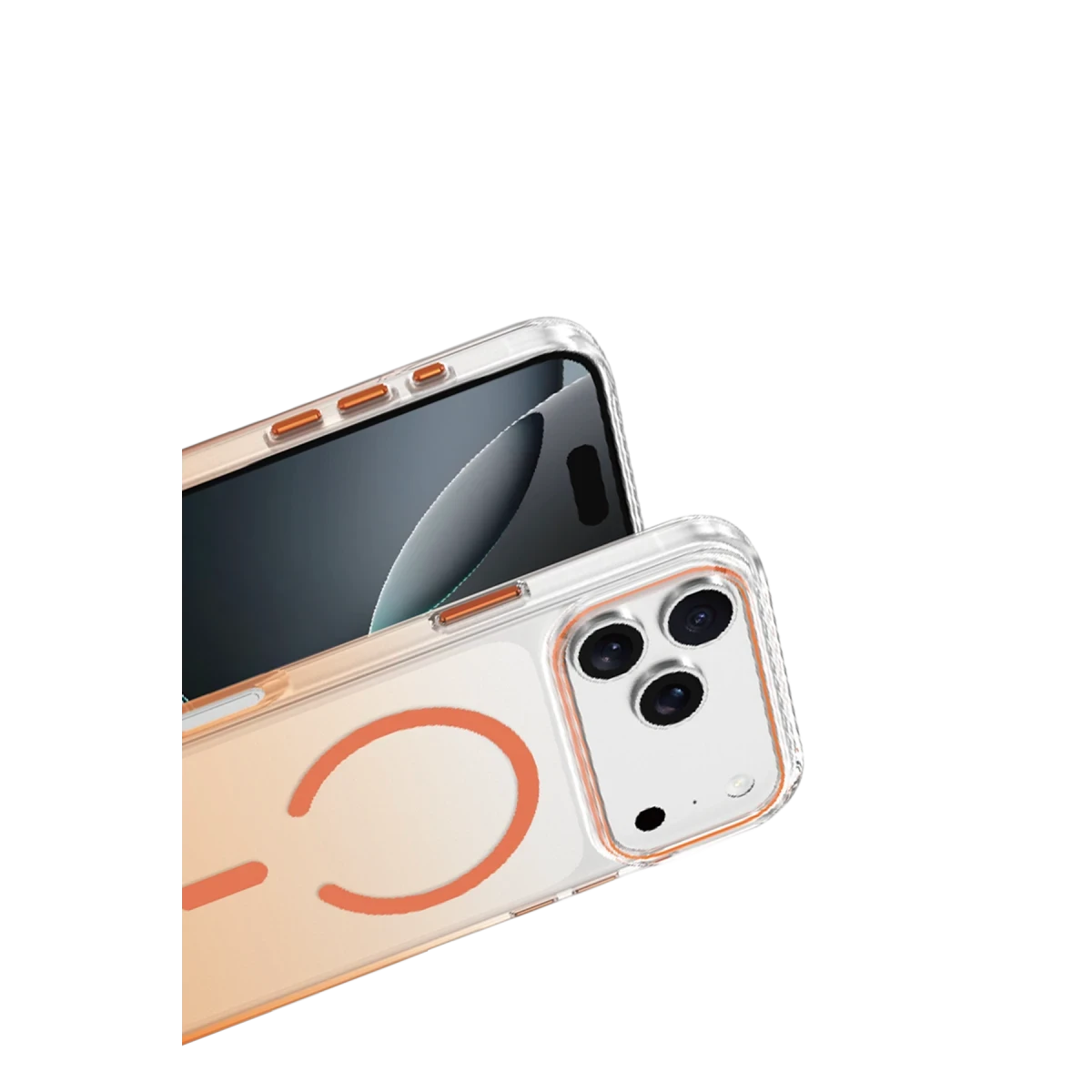 Keephone Apple iPhone 17 Pro Max Aurora Pro Magsafe Kılıf - Turuncu