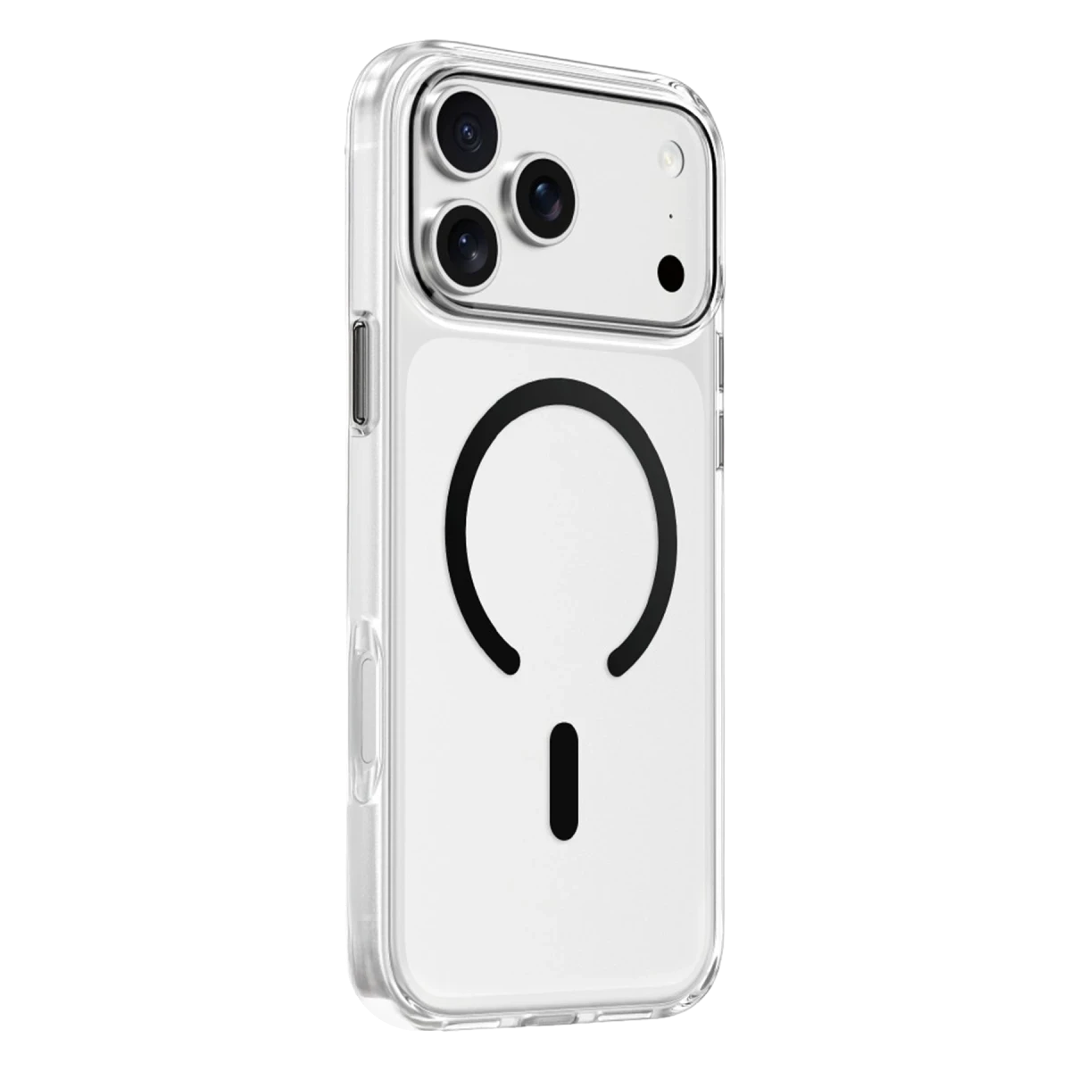 Keephone Apple iPhone 17 Pro Max Aurora Şeffaf Magsafe Kılıf - Siyah
