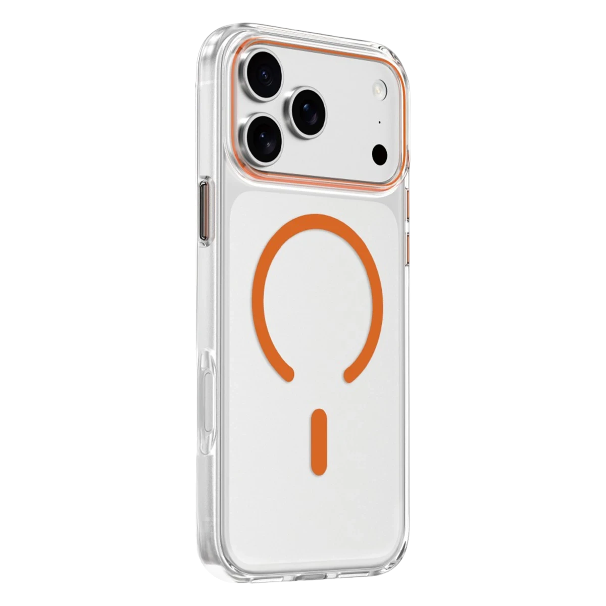 Keephone Apple iPhone 17 Pro Max Aurora Şeffaf Magsafe Kılıf - Turuncu