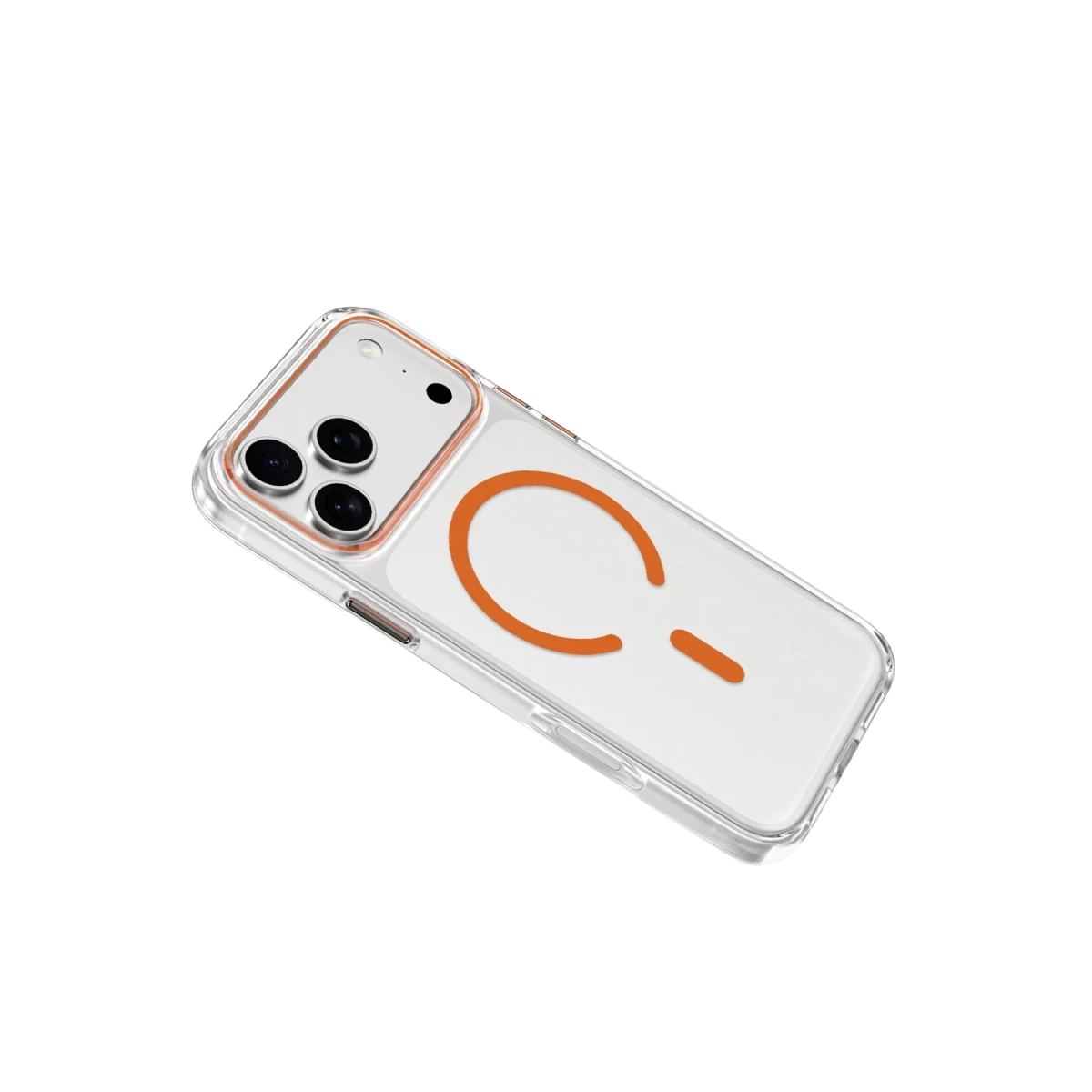 Keephone Apple iPhone 17 Pro Max Aurora Şeffaf Magsafe Kılıf - Turuncu