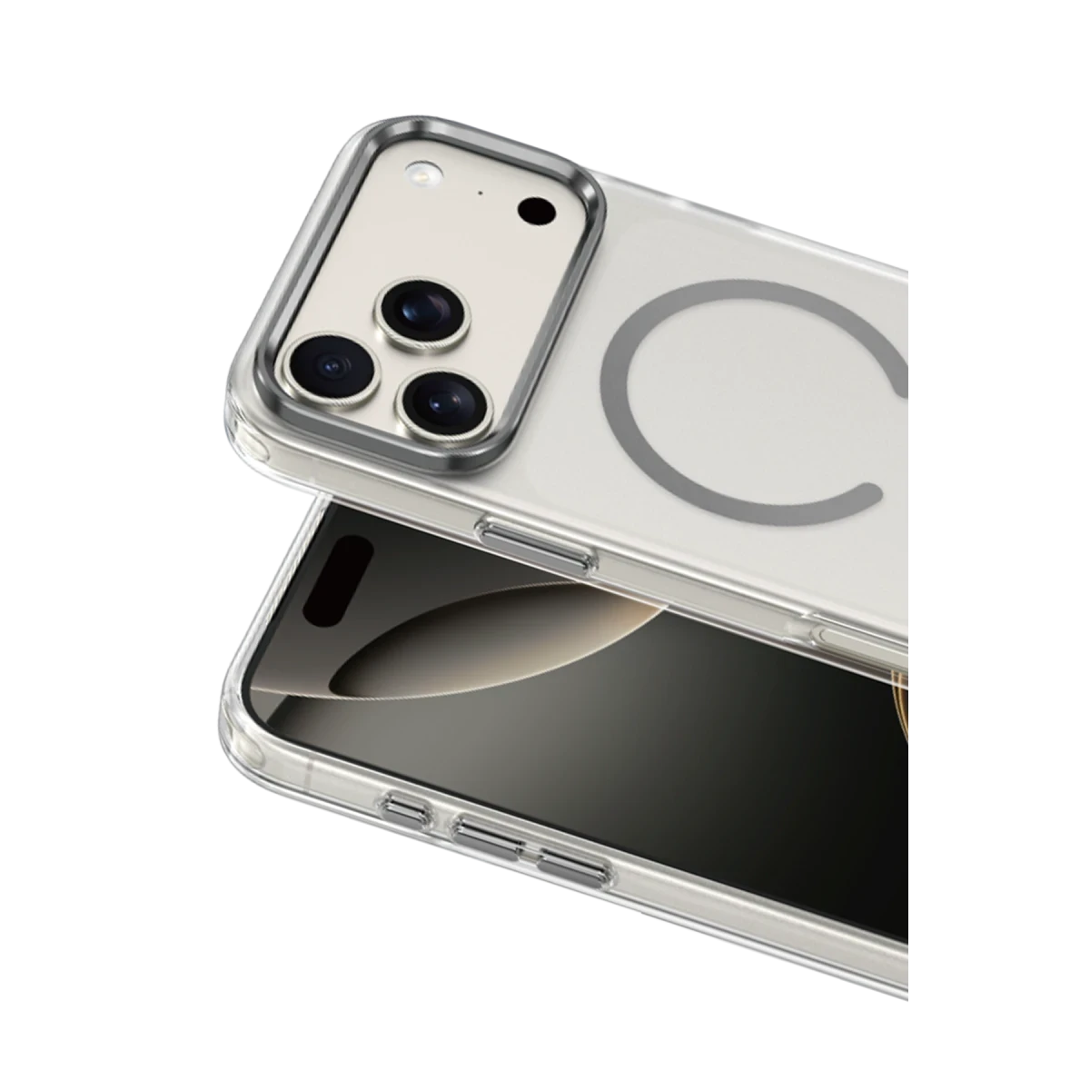 Keephone Apple iPhone 17 Pro Max Dazzle Pro Matte Magsafe Kılıf - Natural Grey