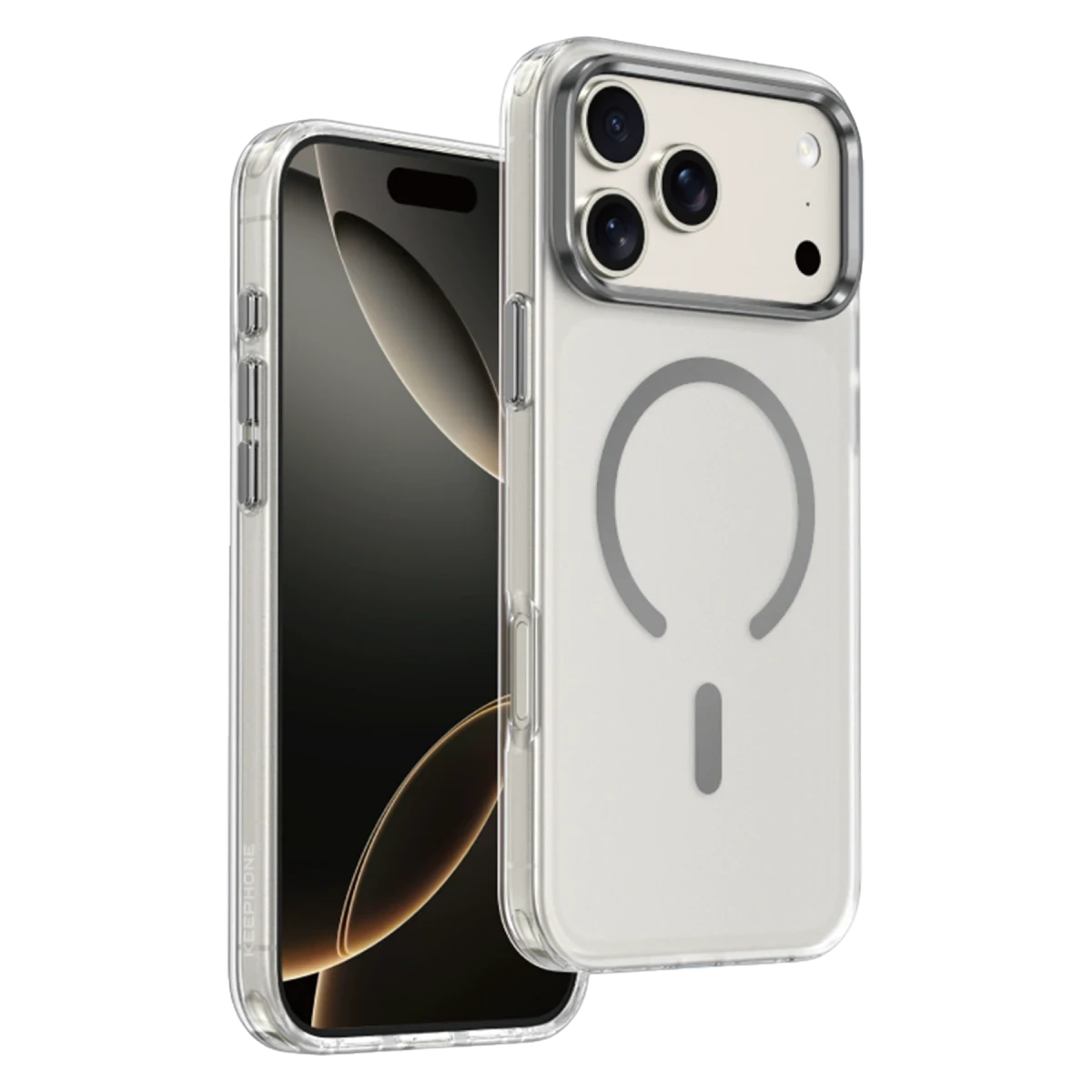 Keephone Apple iPhone 17 Pro Max Dazzle Pro Matte Magsafe Kılıf - Natural Grey