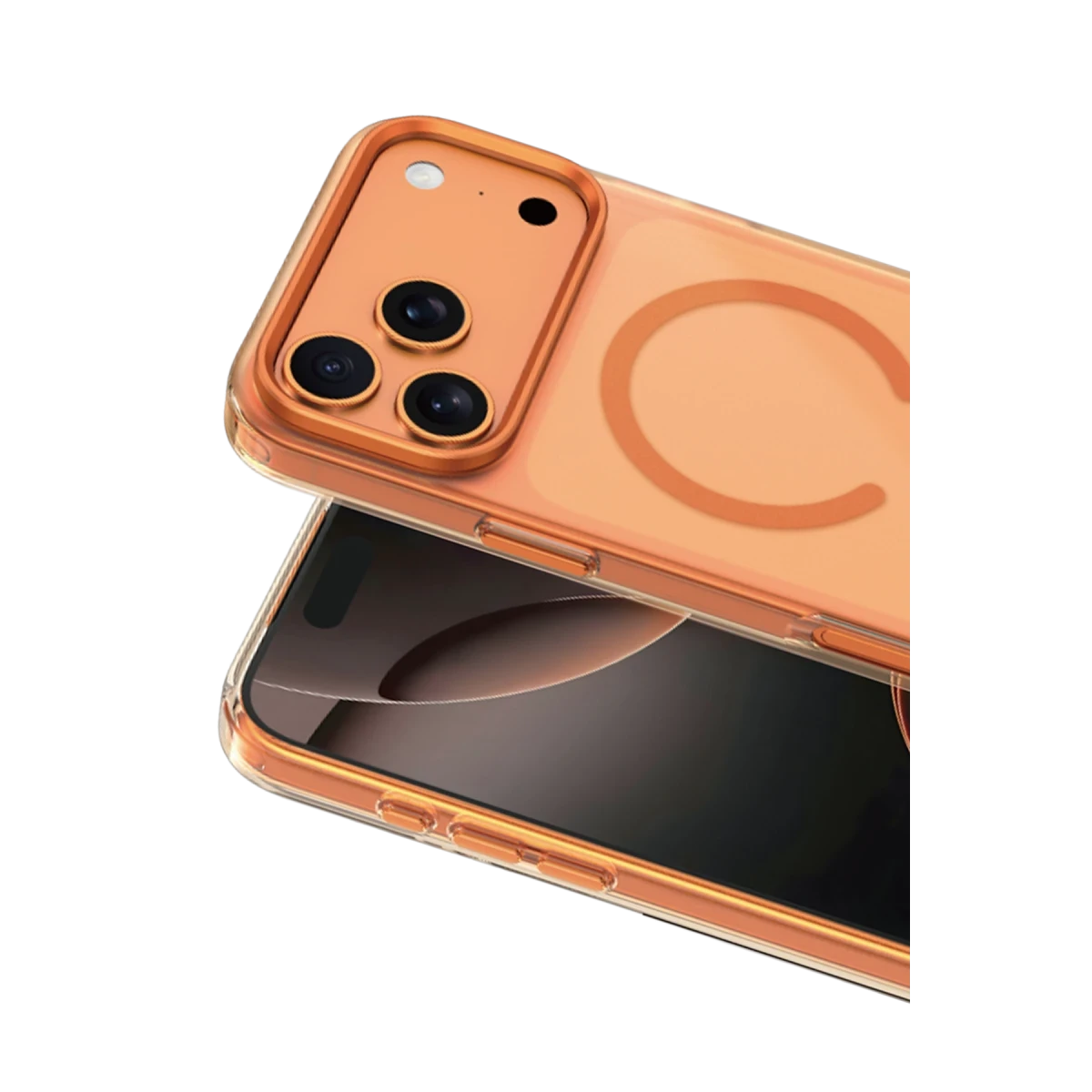 Keephone Apple iPhone 17 Pro Max Dazzle Pro Matte Magsafe Kılıf - Turuncu