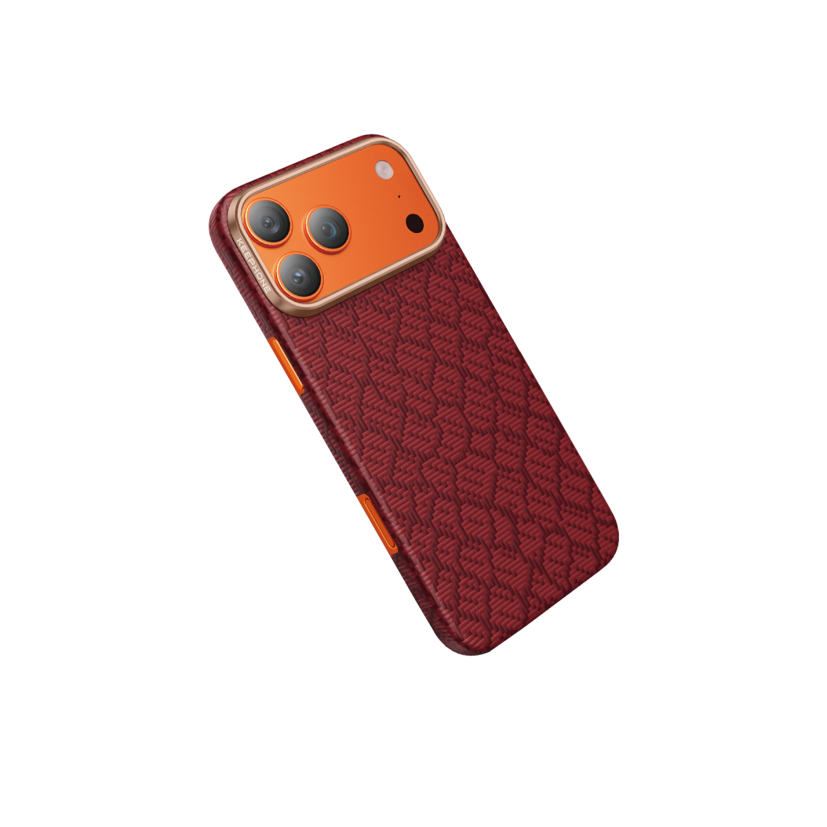 Keephone Apple iPhone 17 Pro Max Drakon Aramid Magsafe Kapak - Kırmızı