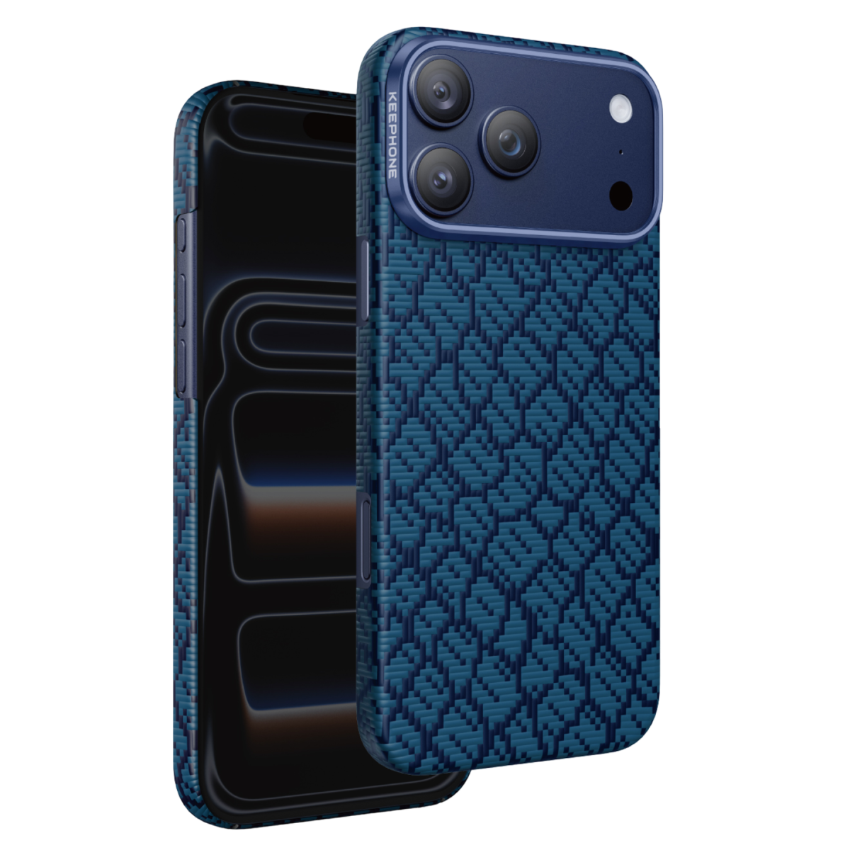 Keephone Apple iPhone 17 Pro Max Drakon Aramid Magsafe Kapak - Lacivert