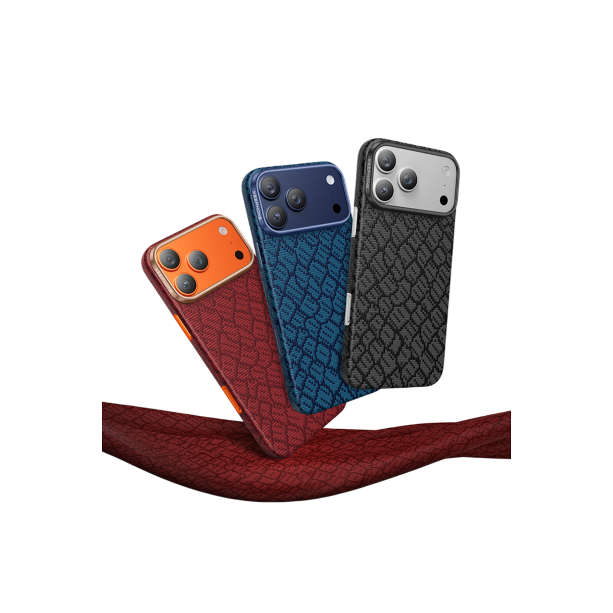 Keephone Apple iPhone 17 Pro Max Drakon Aramid Magsafe Kapak - Siyah