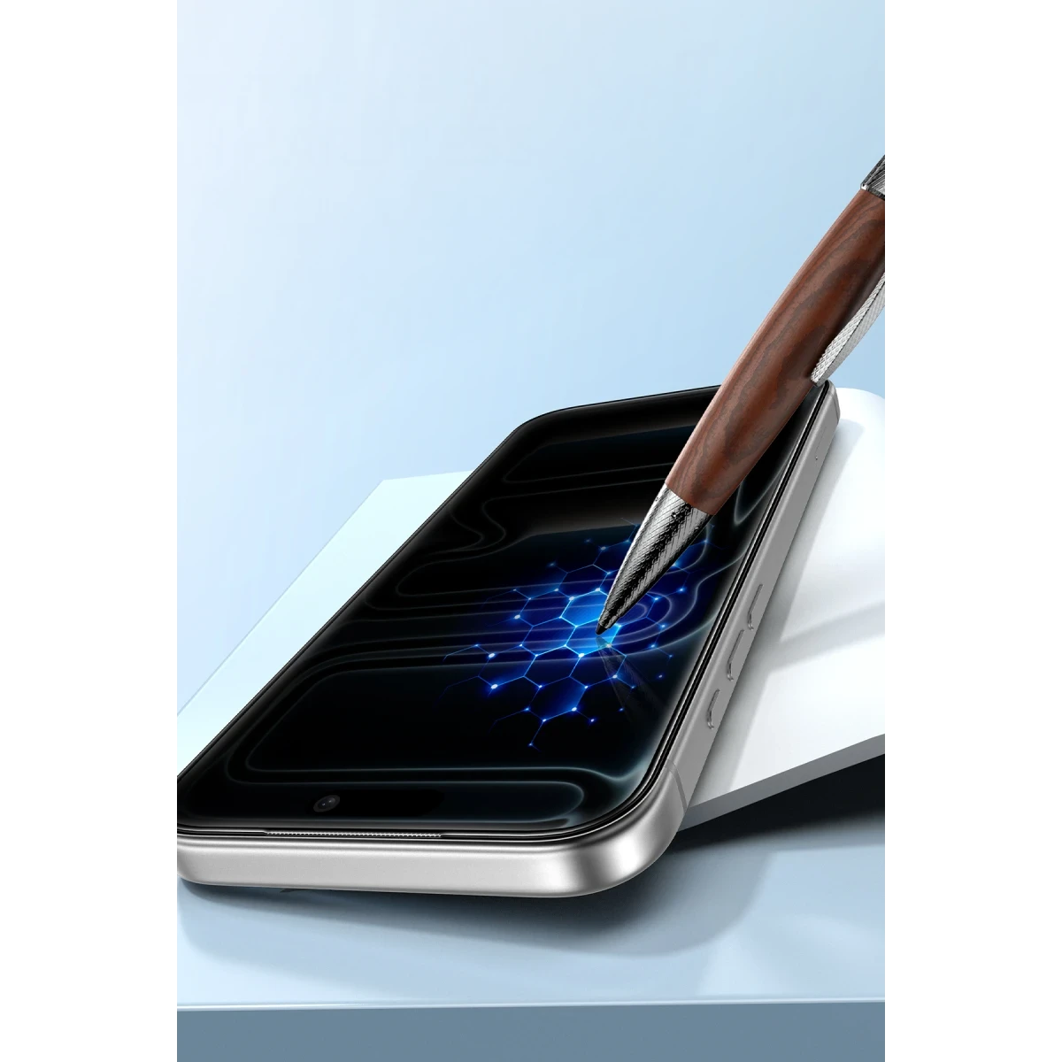 Keephone Apple iPhone 17 Pro Max EasyFit Hayalet Cam Ekran Koruyucu - Siyah