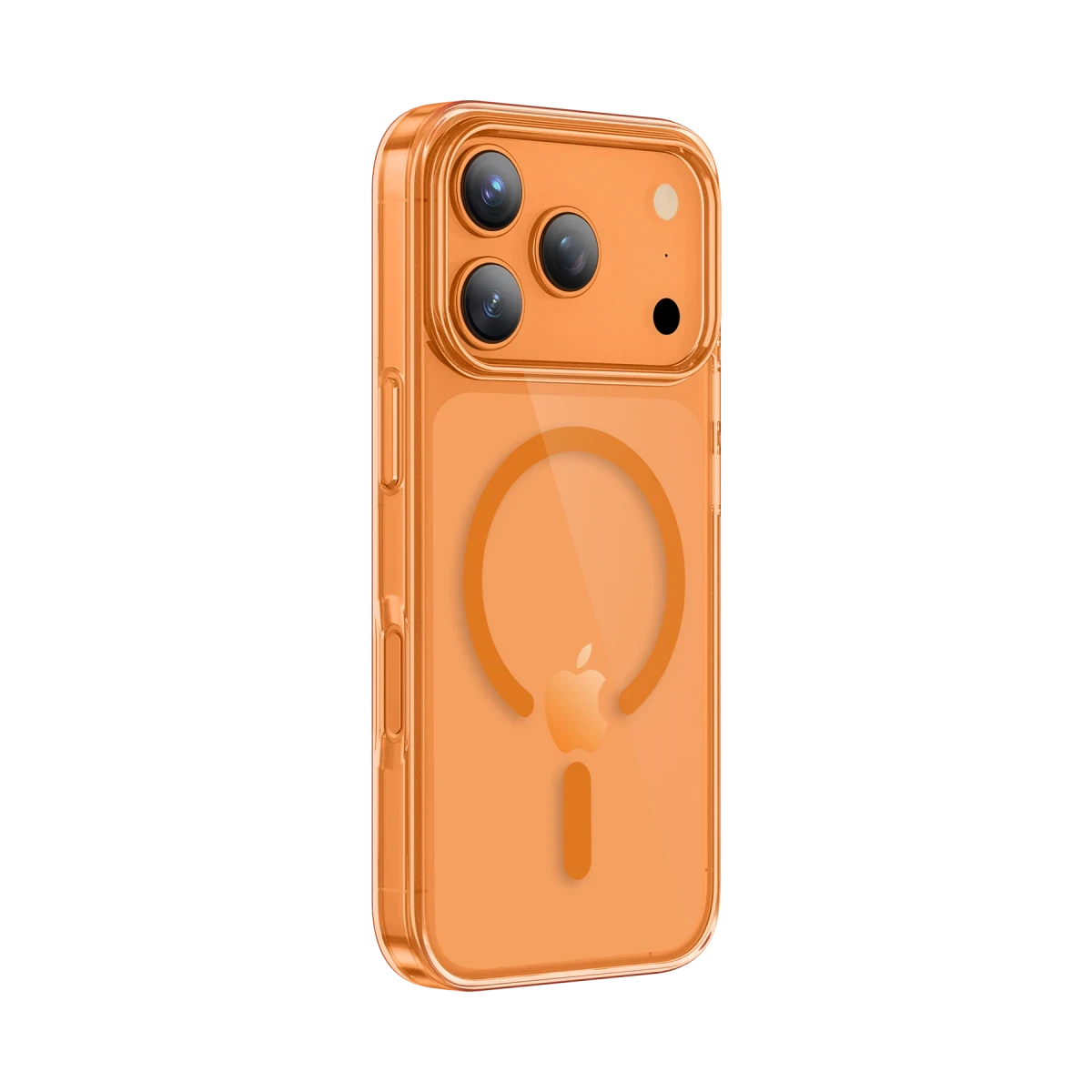 Keephone Apple iPhone 17 Pro Max Glaze Magsafe Kapak - Turuncu
