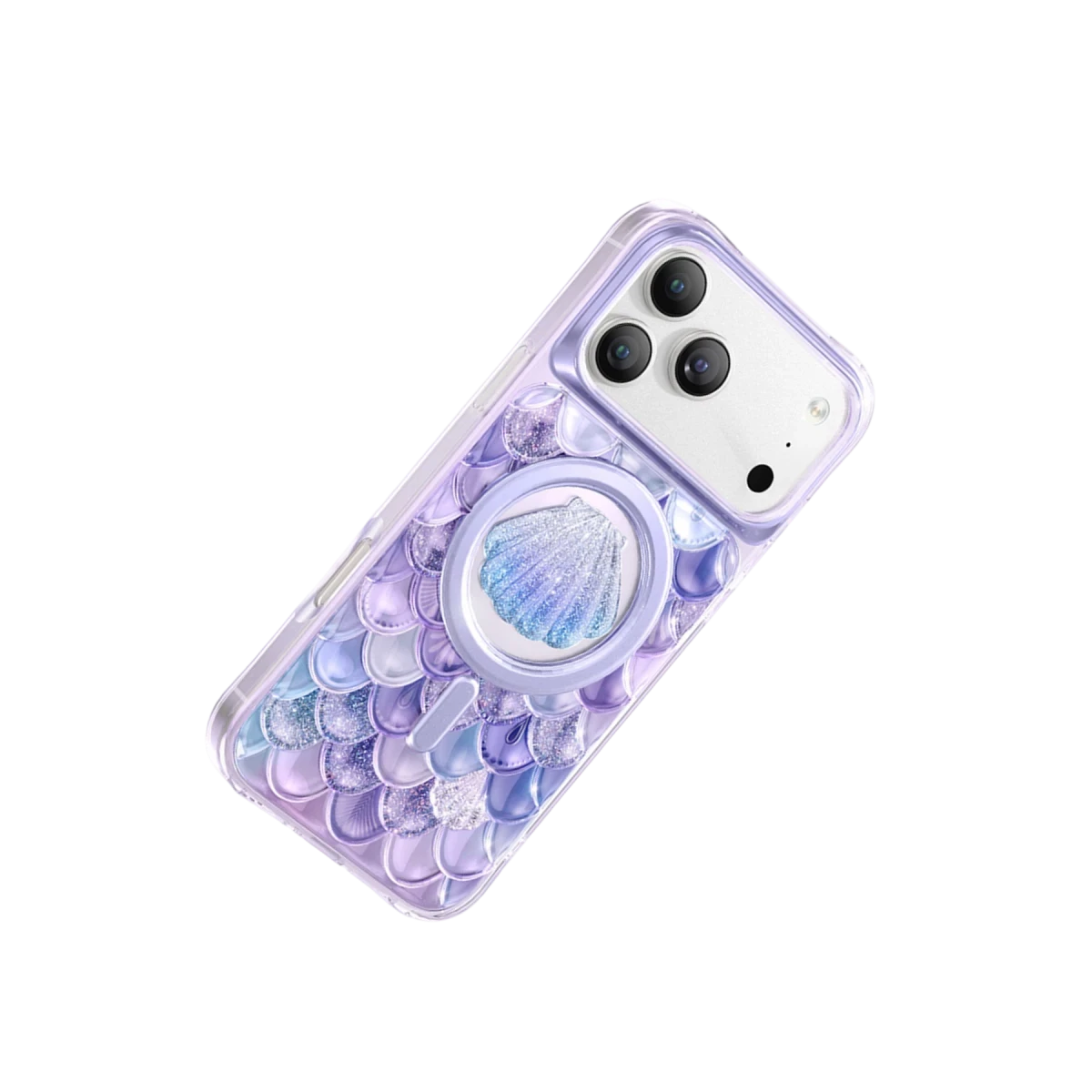 Keephone Apple iPhone 17 Pro Max Iceland Simli Magsafe Kapak - Mor