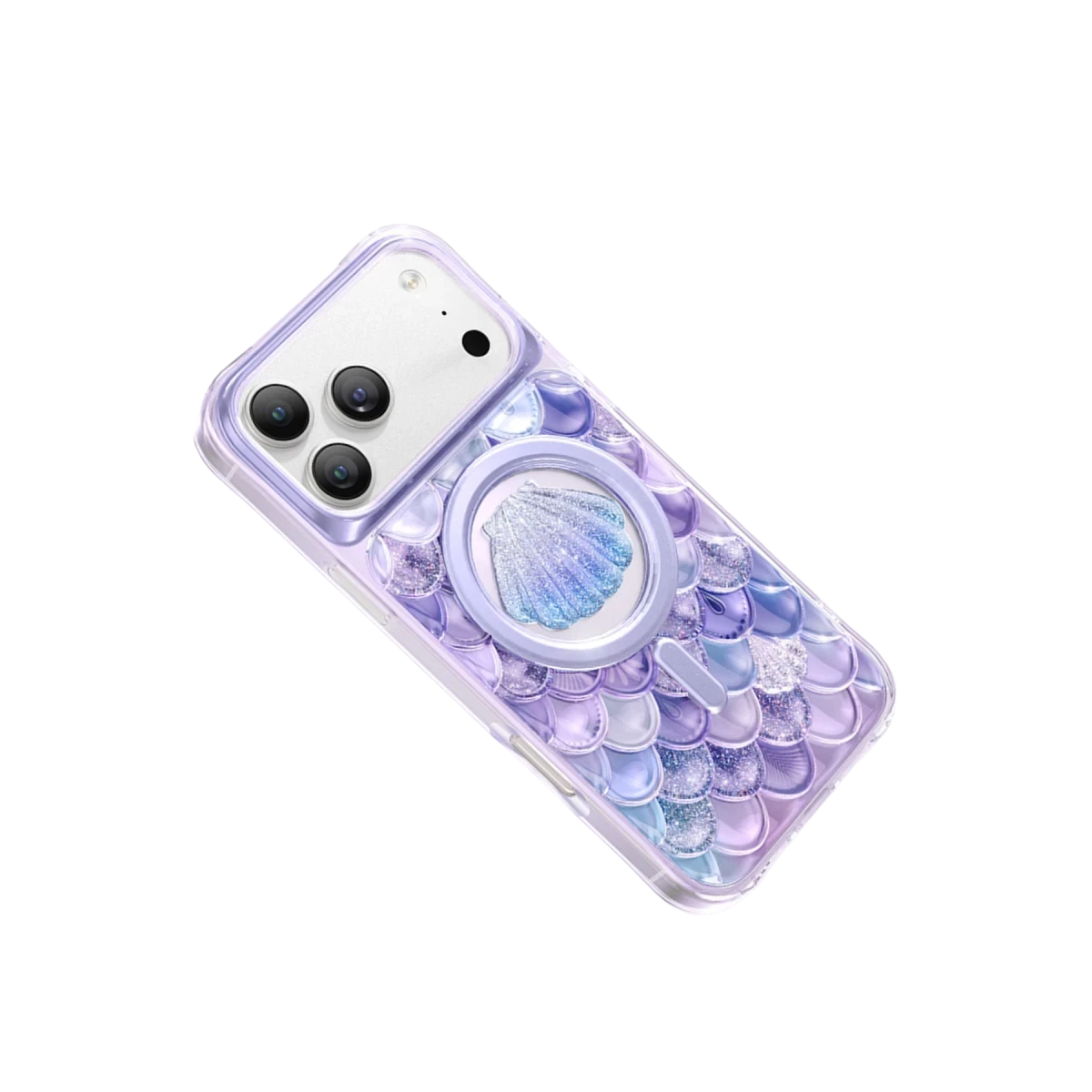 Keephone Apple iPhone 17 Pro Max Iceland Simli Magsafe Kapak - Mor