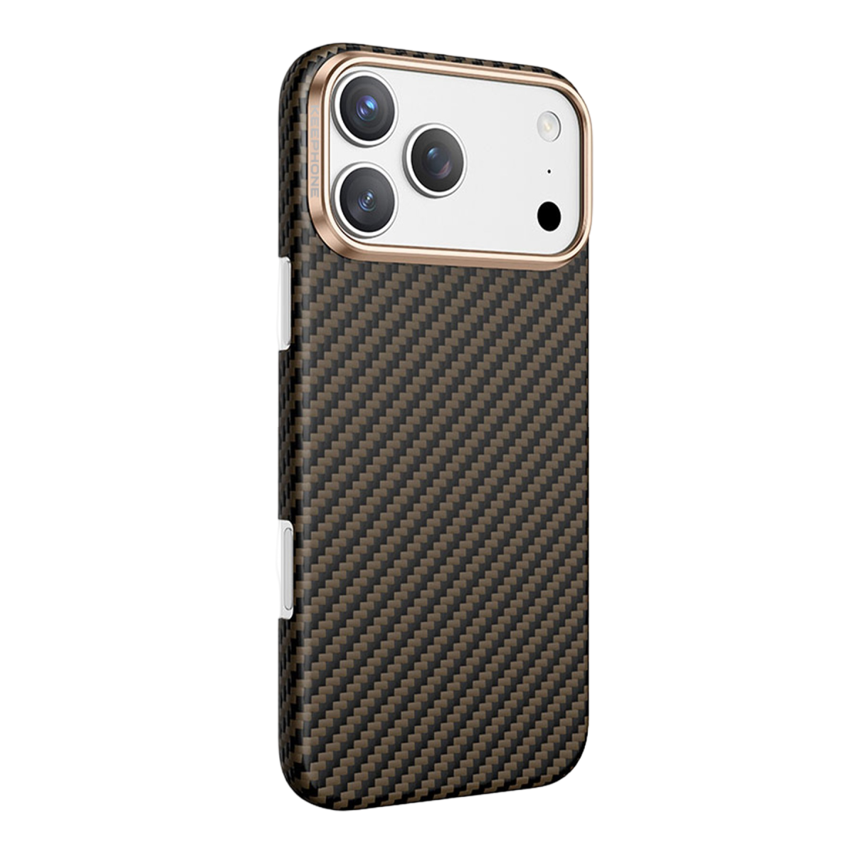 Keephone Apple iPhone 17 Pro Max Kevlar Diago Magsafe Kılıf - Bronz