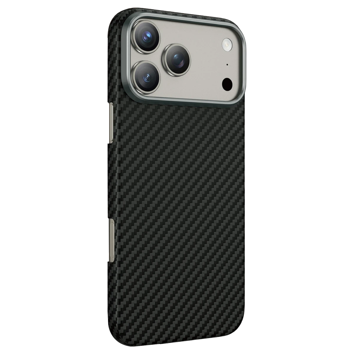 Keephone Apple iPhone 17 Pro Max Kevlar Diago Magsafe Kılıf - Siyah