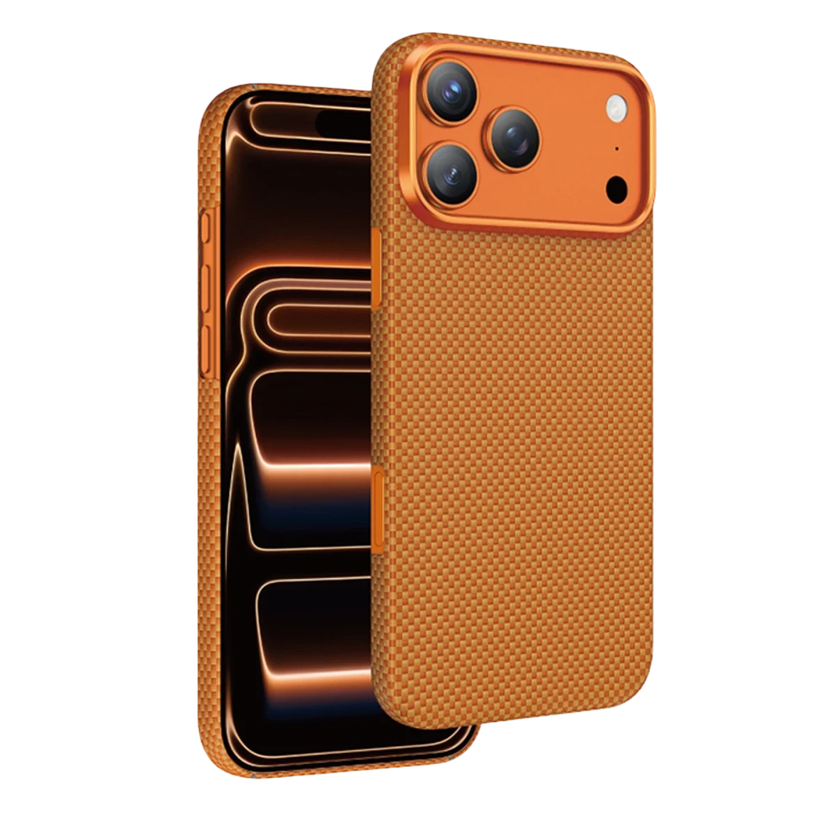 Keephone Apple iPhone 17 Pro Max Kevlar Norra Magsafe Kılıf - Açık Turuncu