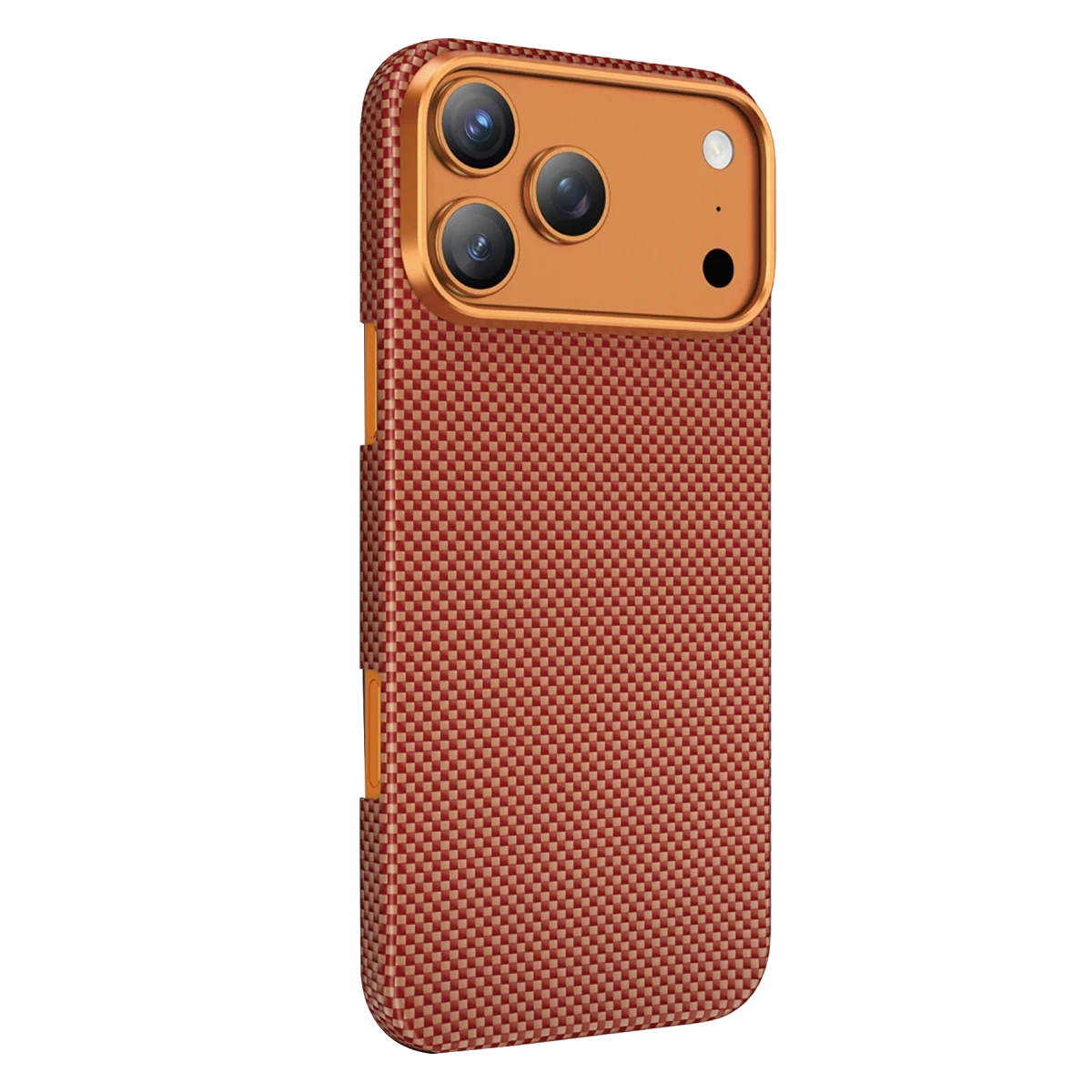 Keephone Apple iPhone 17 Pro Max Kevlar Norra Magsafe Kılıf - Turuncu
