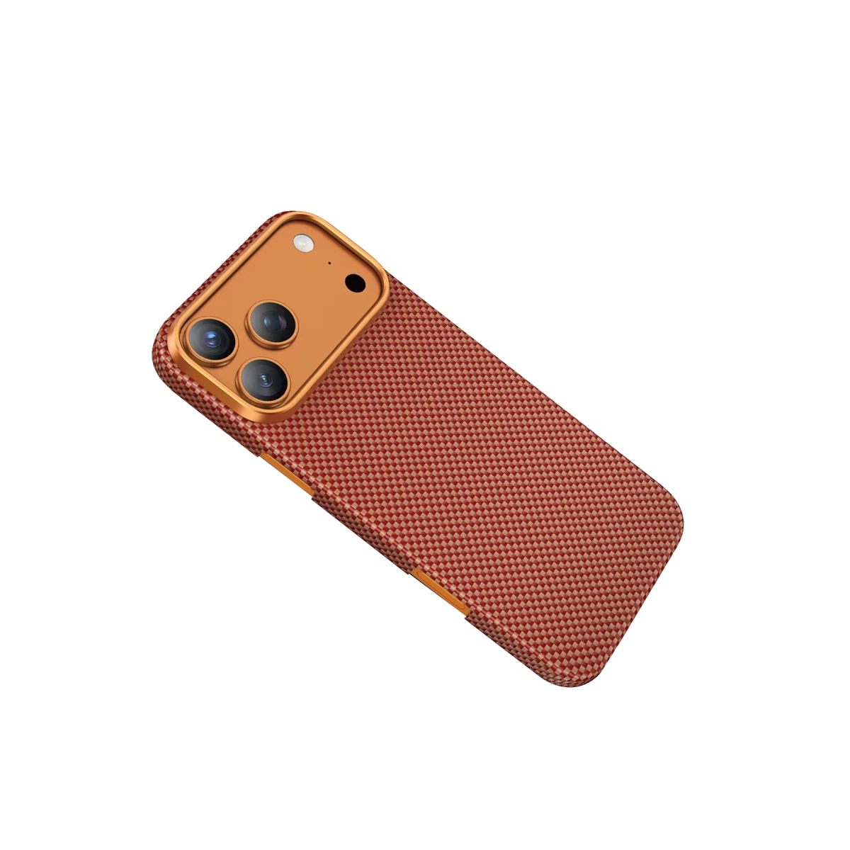 Keephone Apple iPhone 17 Pro Max Kevlar Norra Magsafe Kılıf - Turuncu