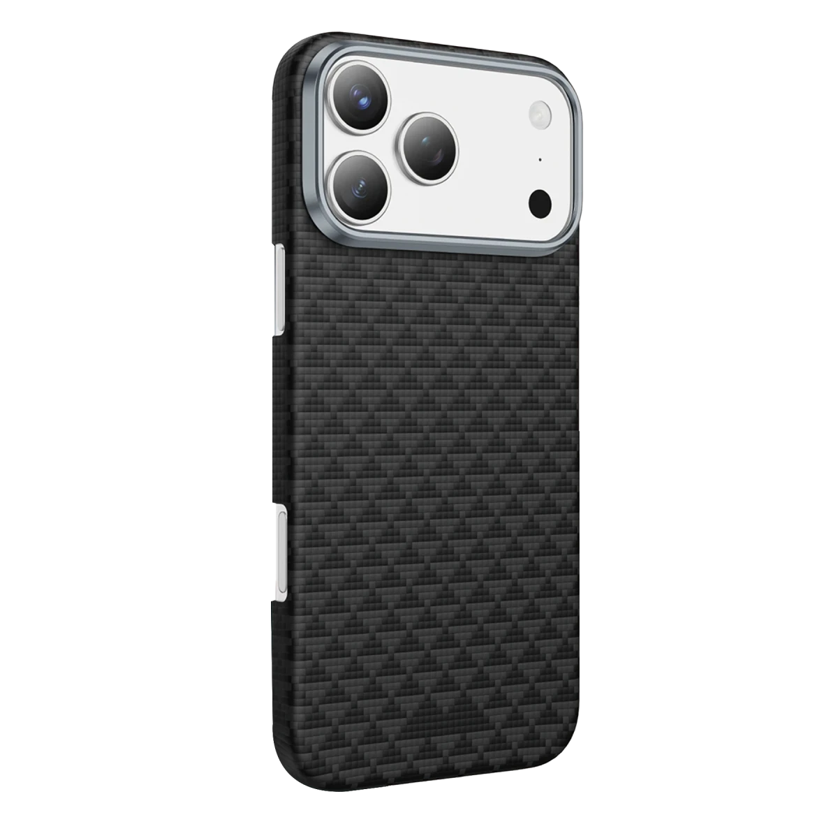 Keephone Apple iPhone 17 Pro Max Kevlar Paris Magsafe Kapak - Siyah