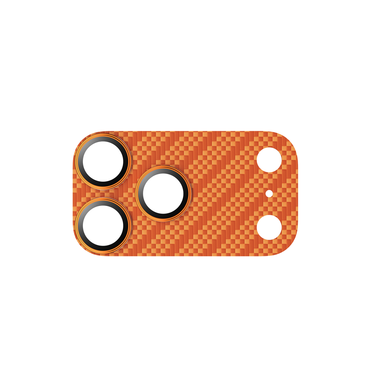 Keephone Apple iPhone 17 Pro Max Kevlar Robin Kamera Lens Koruyucu - Turuncu