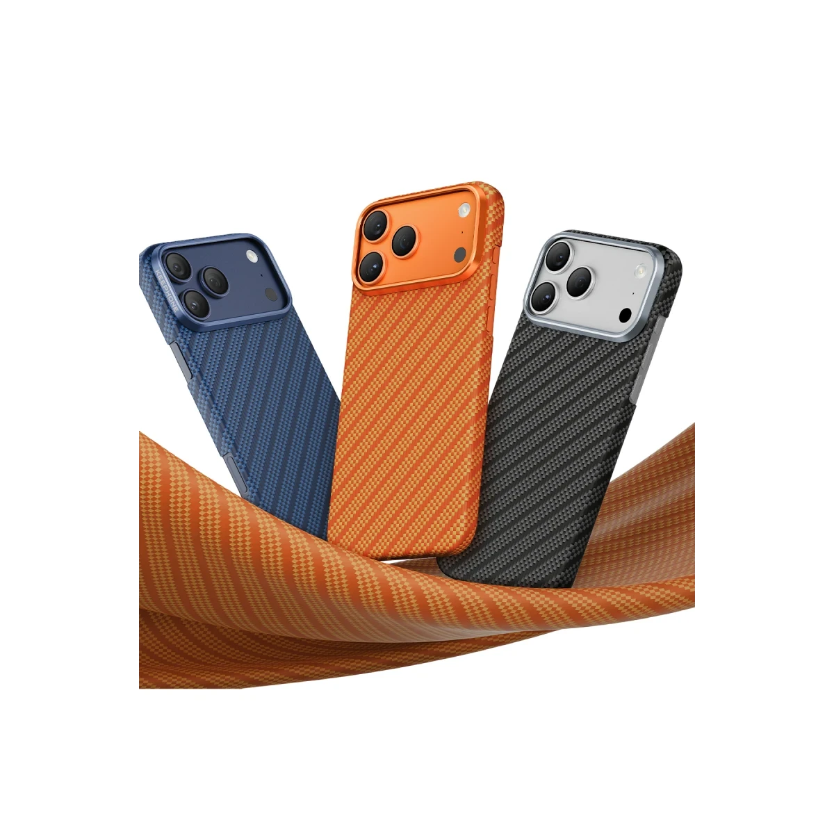 Keephone Apple iPhone 17 Pro Max Kevlar Robin Magsafe Kılıf - Siyah