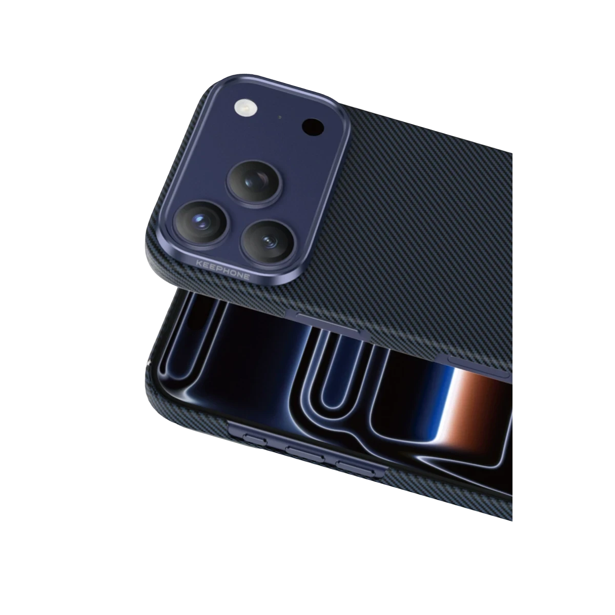 Keephone Apple iPhone 17 Pro Max Kevlar Sweden Magsafe Kılıf - Lacivert