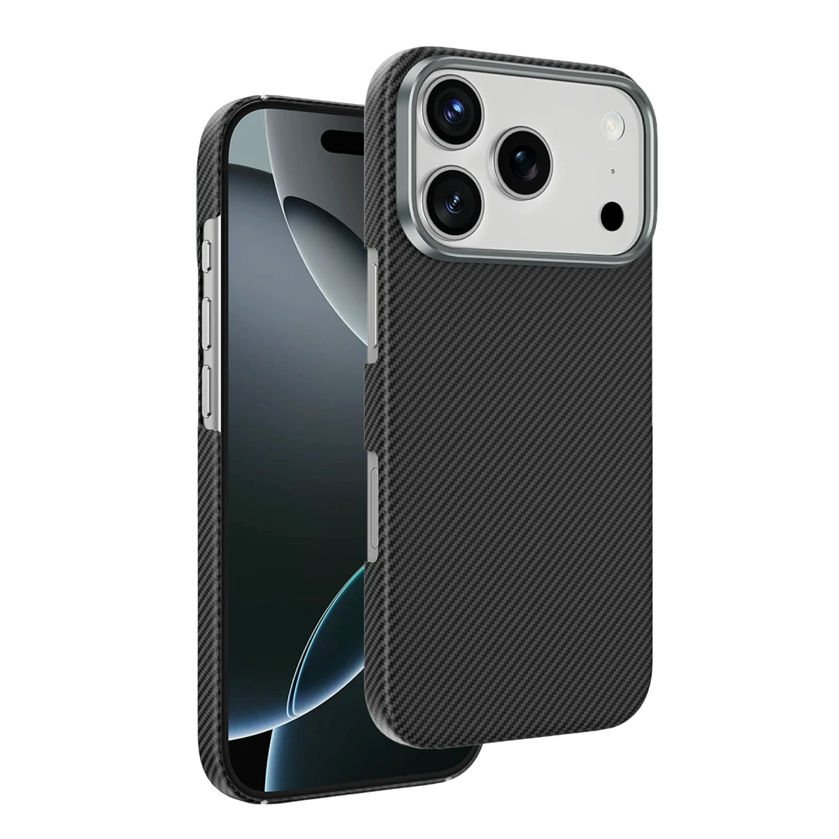 Keephone Apple iPhone 17 Pro Max Kevlar Sweden Magsafe Kılıf - Siyah