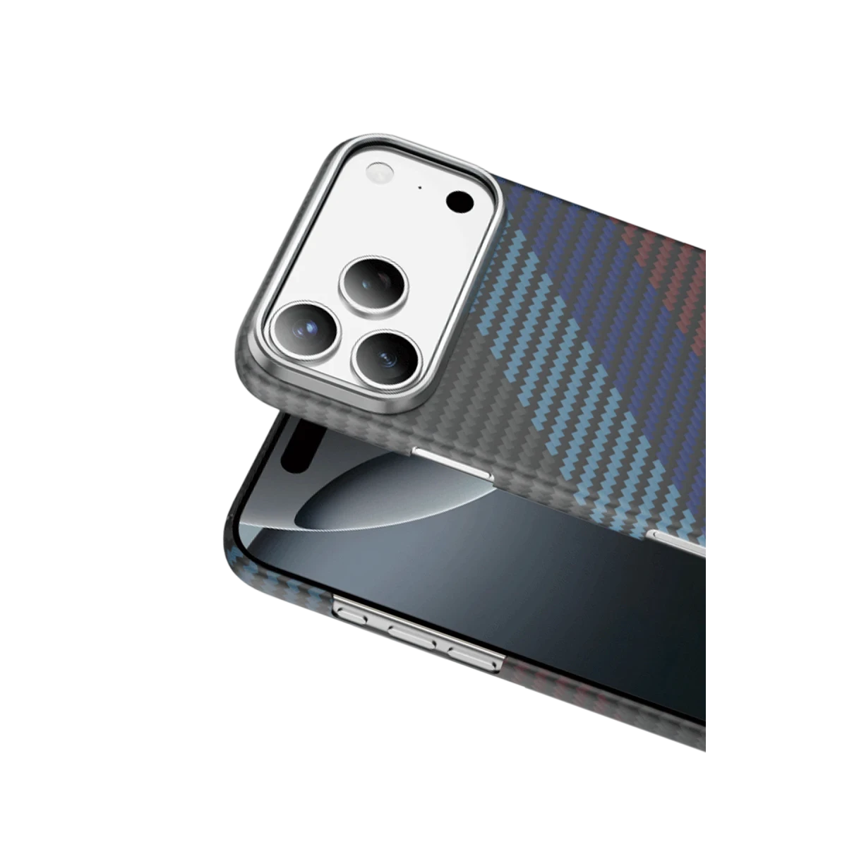 Keephone Apple iPhone 17 Pro Max Kevlar Woven Magsafe Kılıf - Siyah