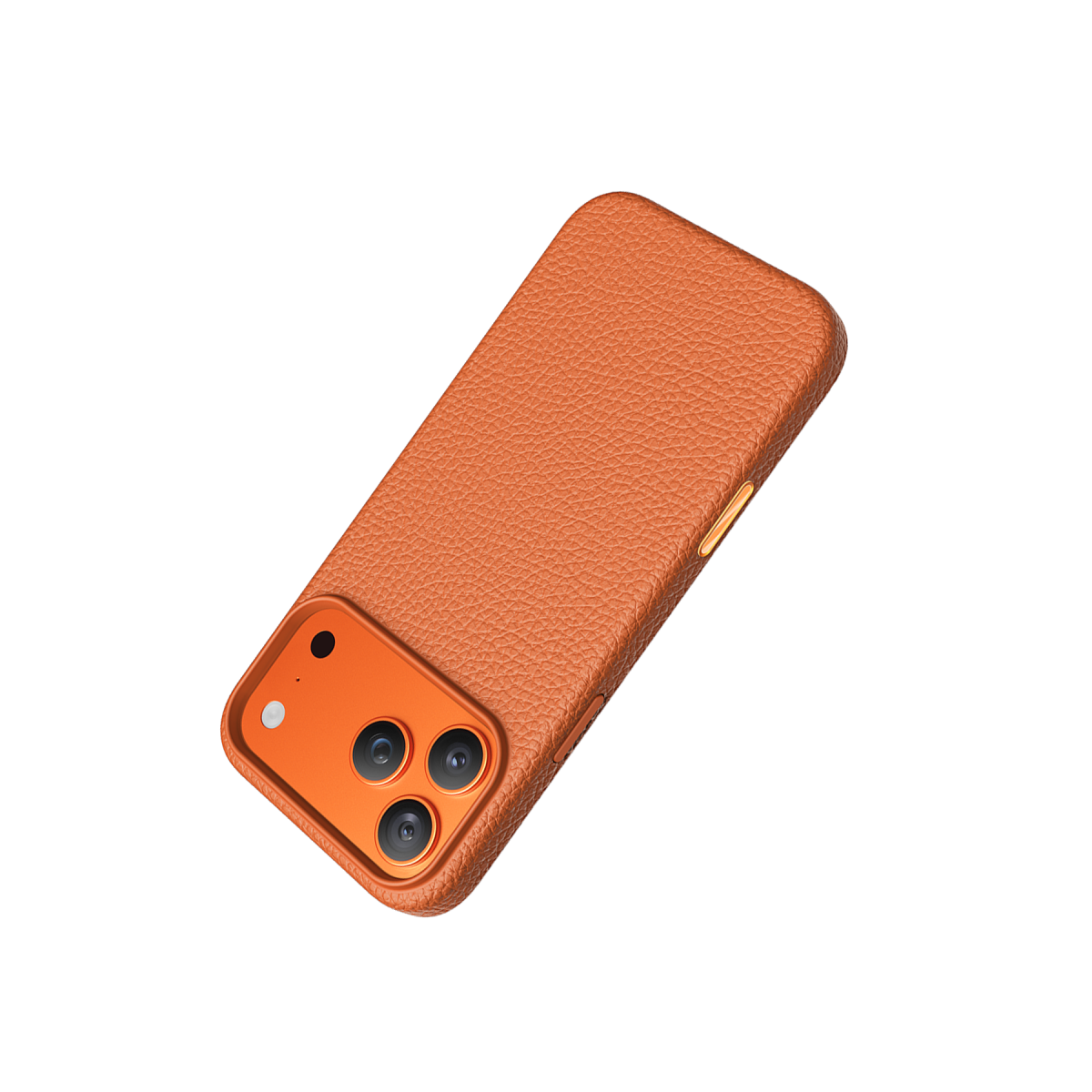 Keephone Apple iPhone 17 Pro Max Lycucci Deri Manyetik Kapak - Turuncu