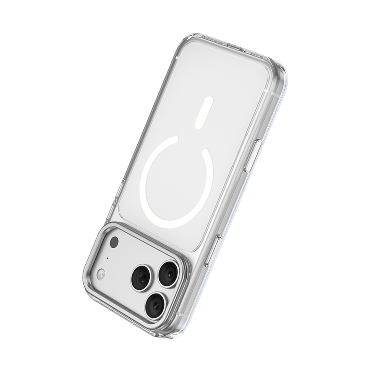 Keephone Apple iPhone 17 Pro Max Magicam Standlı Magsafe Kapak - Şeffaf