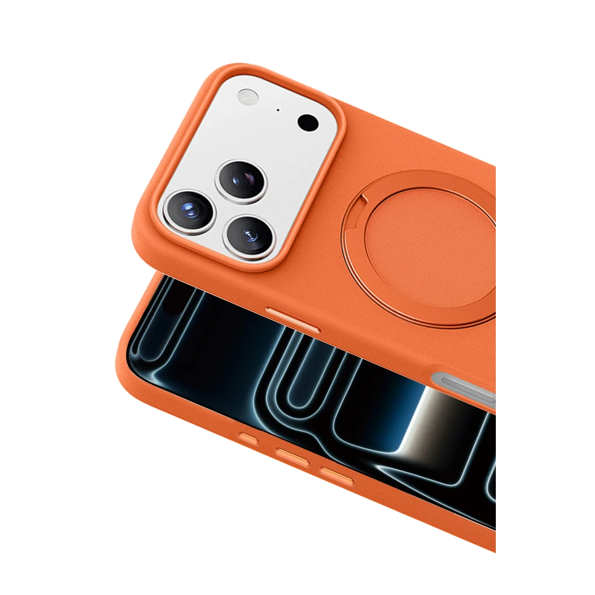 Keephone Apple iPhone 17 Pro Max Mehold Magsafe Kapak - Turuncu