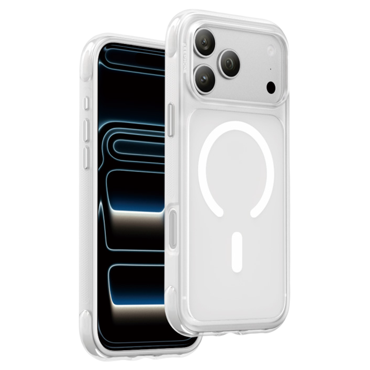 Keephone Apple iPhone 17 Pro Max Monica Airbag Magsafe Kapak - Beyaz