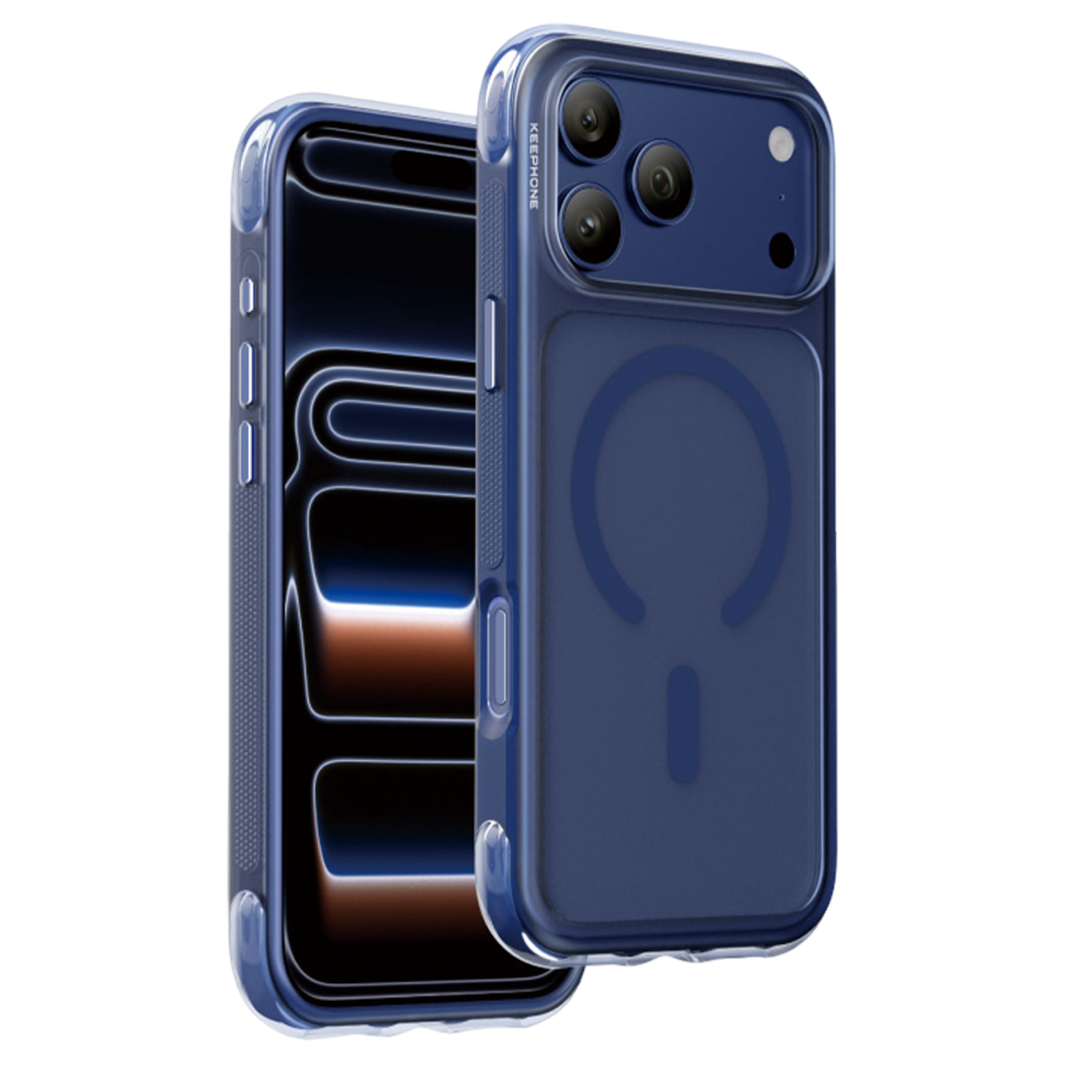 Keephone Apple iPhone 17 Pro Max Monica Airbag Magsafe Kapak - Lacivert