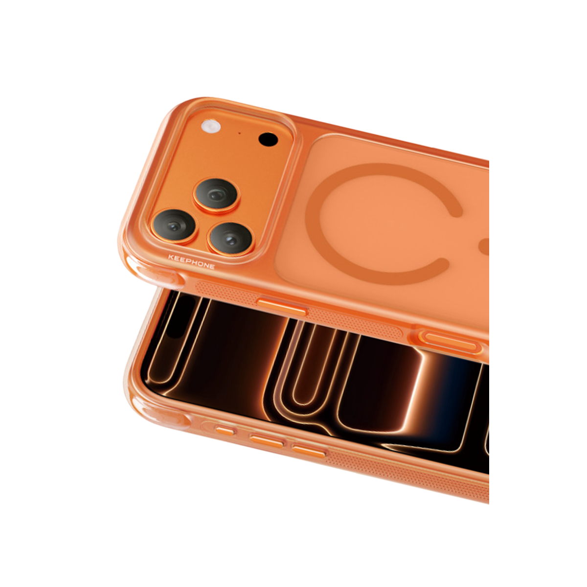 Keephone Apple iPhone 17 Pro Max Monica Airbag Magsafe Kapak - Turuncu