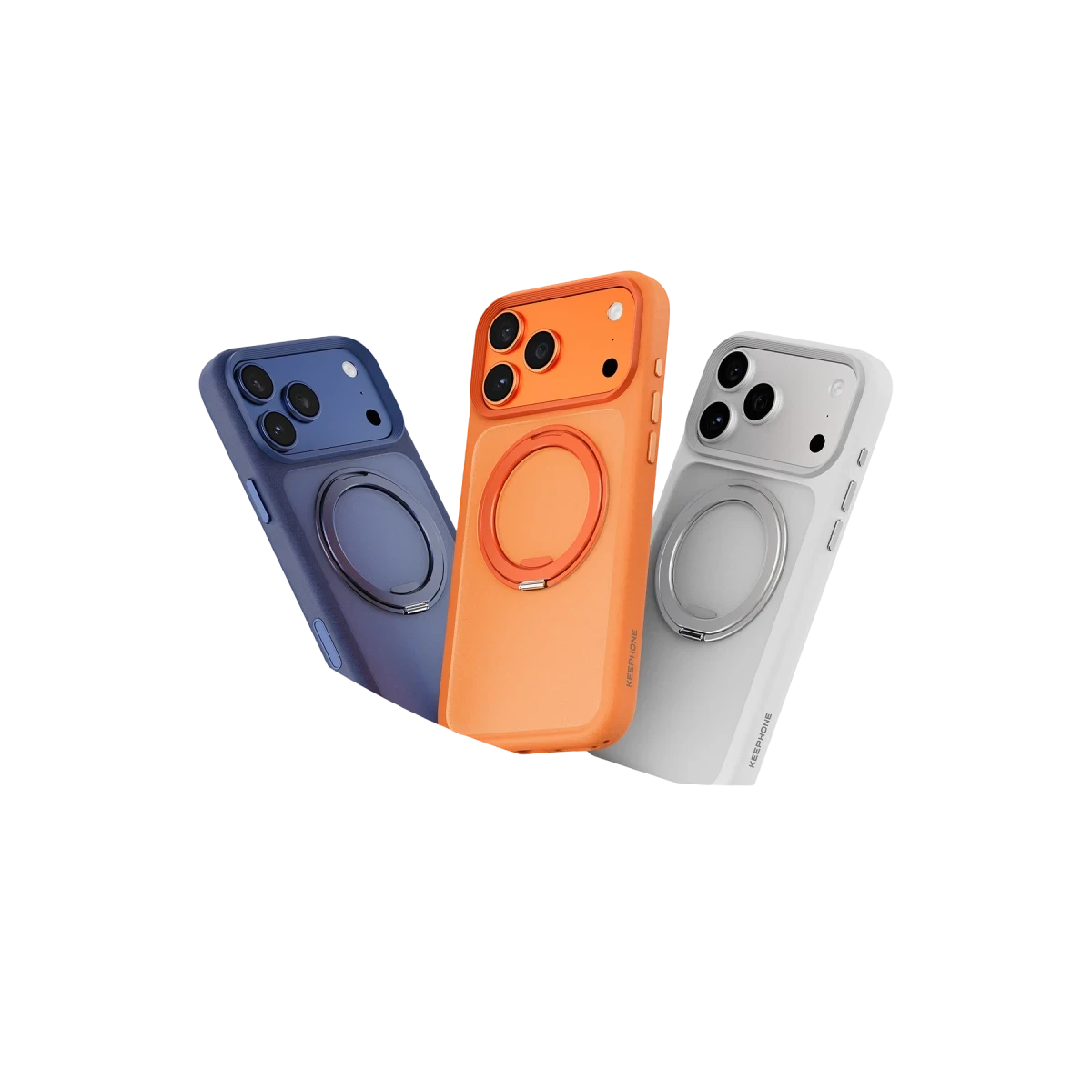 Keephone Apple iPhone 17 Pro Max Omega Magsafe Standlı Kapak - Lacivert