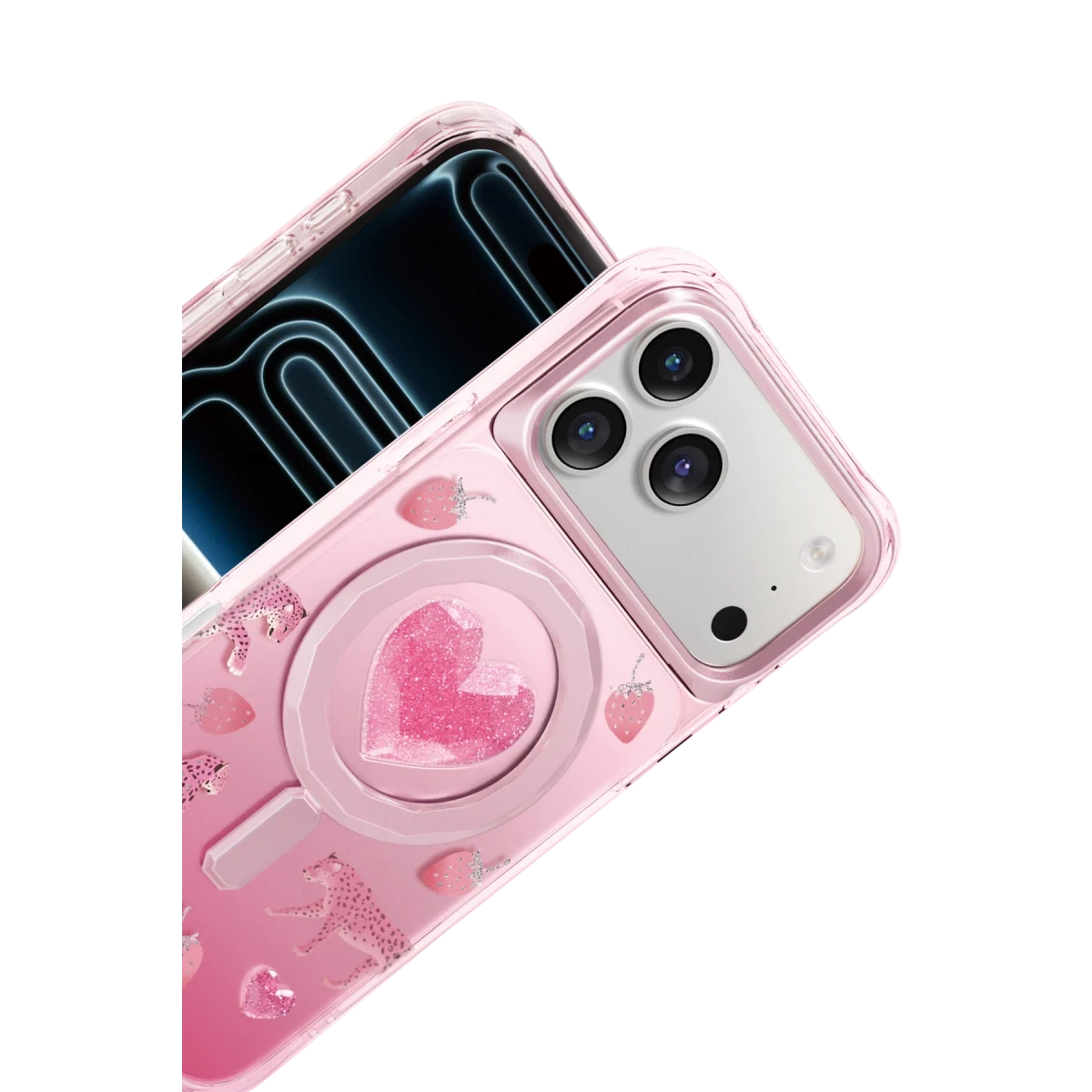 Keephone Apple iPhone 17 Pro Max Peachy Magsafe Kapak - Pembe