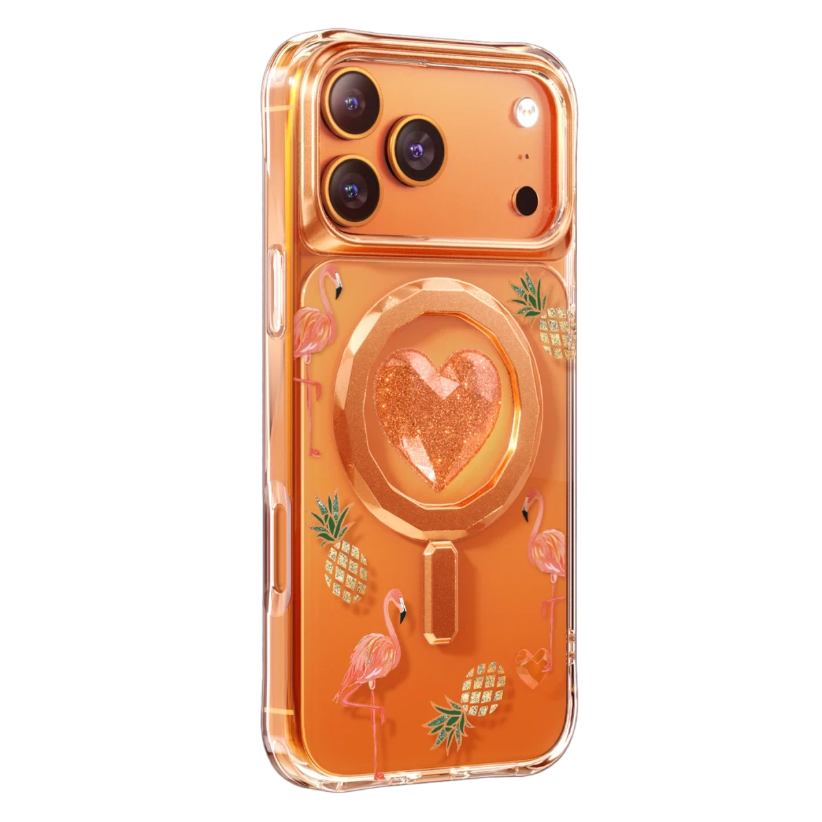 Keephone Apple iPhone 17 Pro Max Peachy Magsafe Kapak - Turuncu