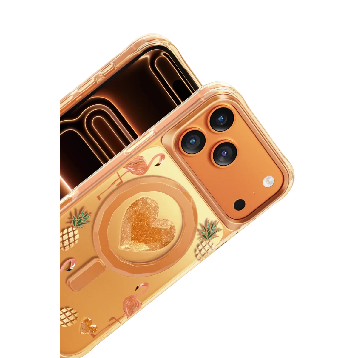 Keephone Apple iPhone 17 Pro Max Peachy Magsafe Kapak - Turuncu