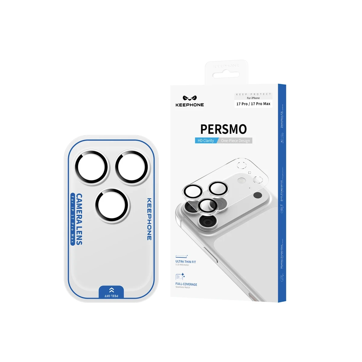 Keephone Apple iPhone 17 Pro Max Persmo Kamera Lens - Şeffaf