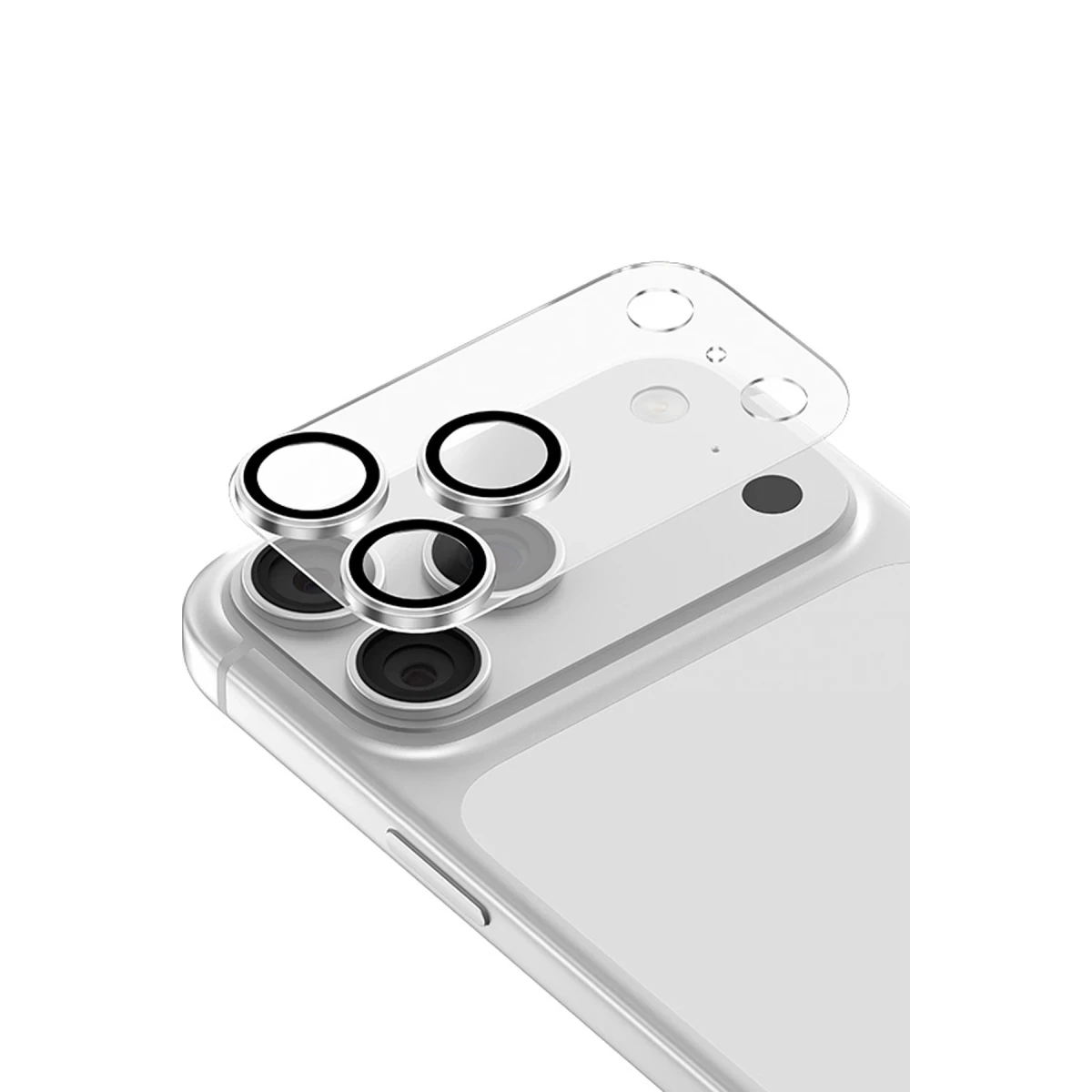 Keephone Apple iPhone 17 Pro Max Reggio Kamera Lens - Gümüş