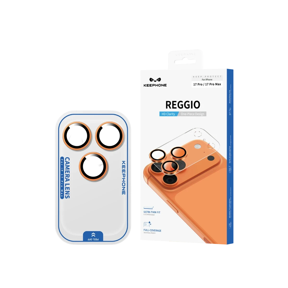 Keephone Apple iPhone 17 Pro Max Reggio Kamera Lens - Gümüş