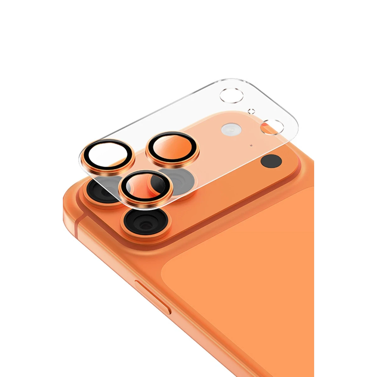 Keephone Apple iPhone 17 Pro Max Reggio Kamera Lens - Turuncu