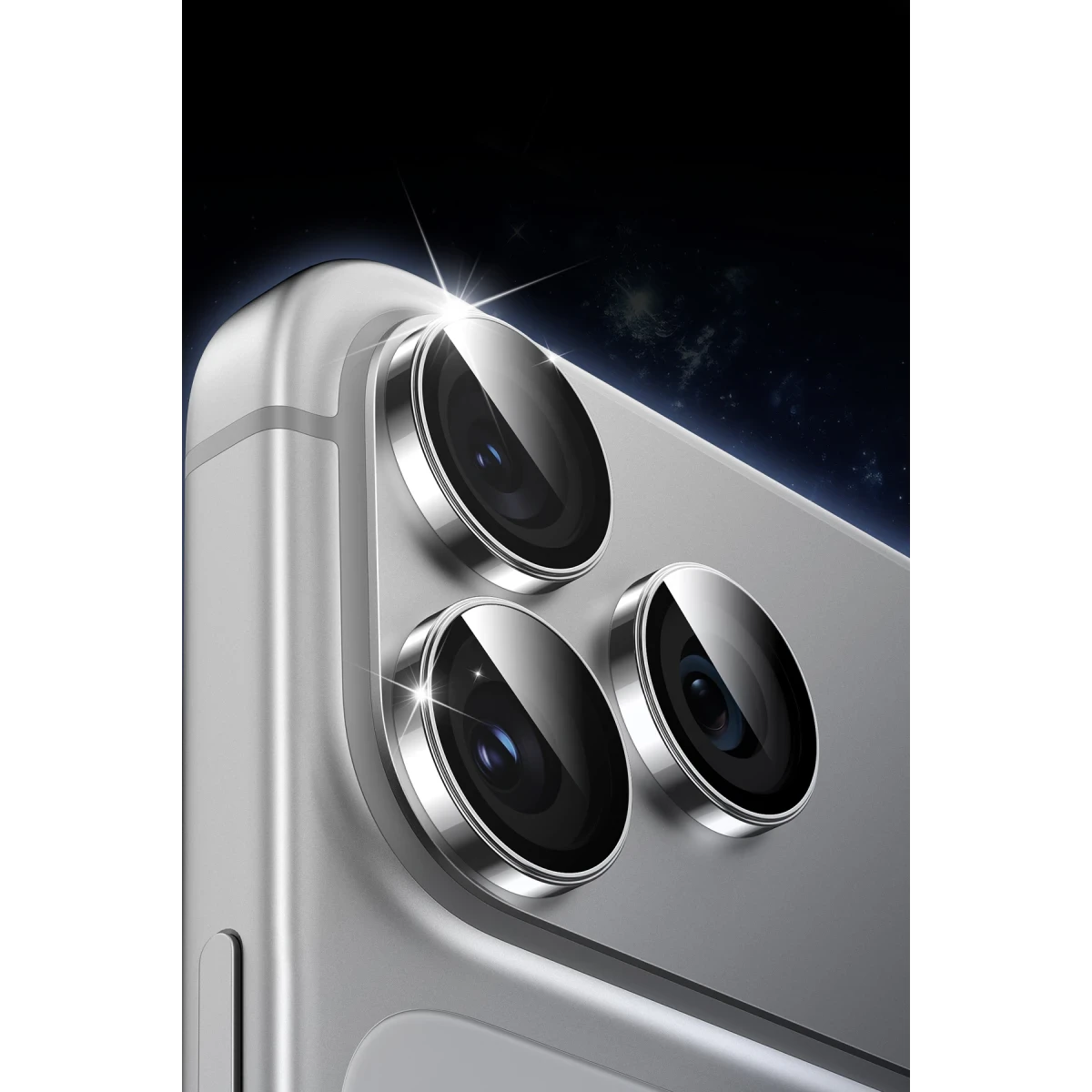 Keephone Apple iPhone 17 Pro Max Sapphire PVD Kamera Lens - Lacivert