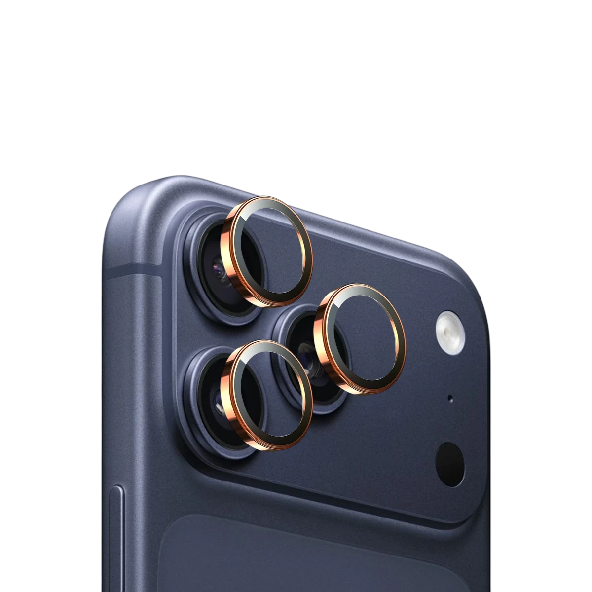 Keephone Apple iPhone 17 Pro Max Sapphire PVD Kamera Lens - Turuncu