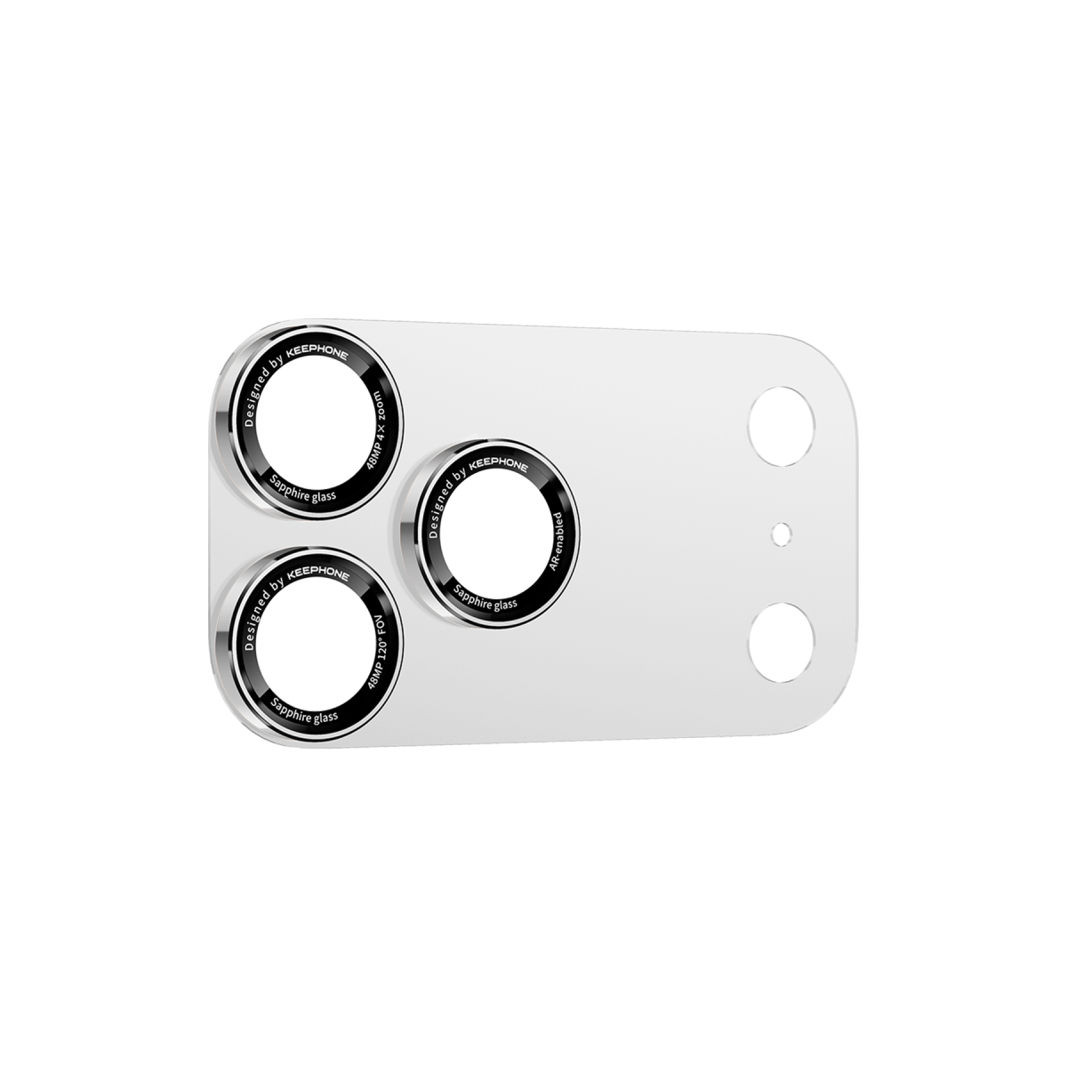 Keephone Apple iPhone 17 Pro Max Sapphire Vita Arka Film Ve Kamera Lens Koruyucu - Gümüş