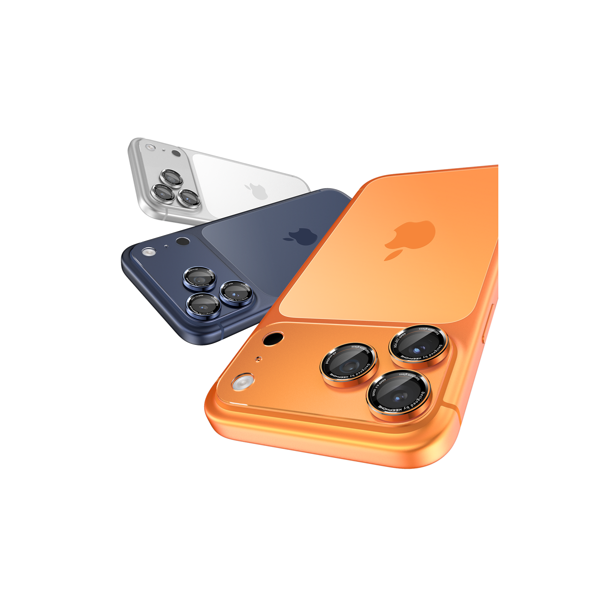 Keephone Apple iPhone 17 Pro Max Sapphire Vita Arka Film Ve Kamera Lens Koruyucu - Turuncu
